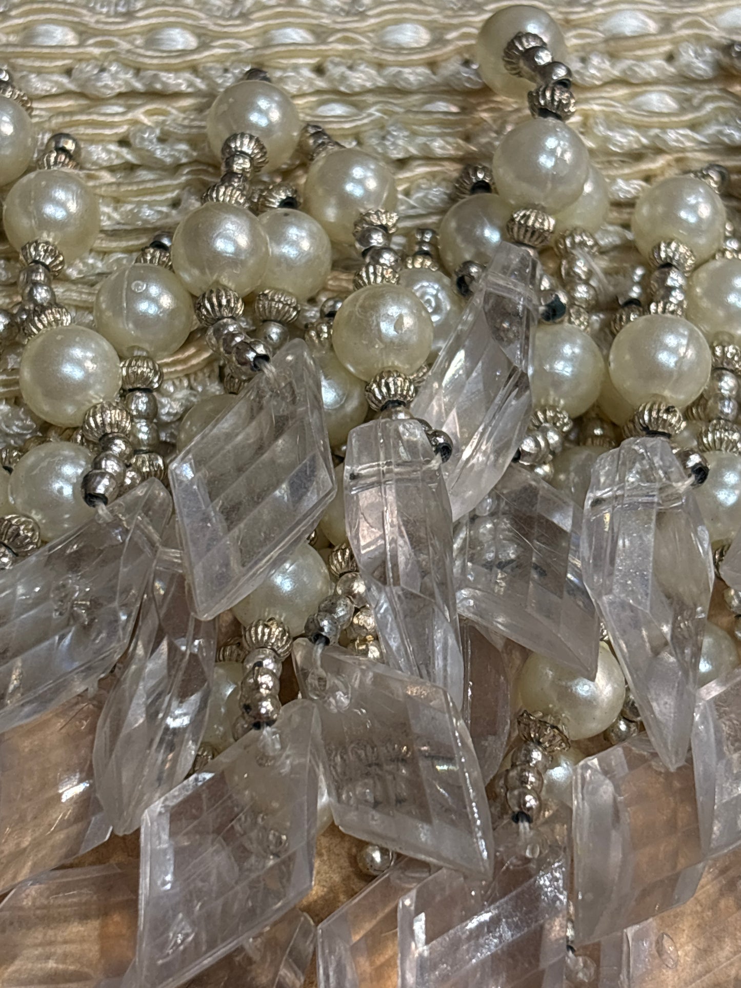 75mm Pearl Beaded Trim (Price per 25cm)