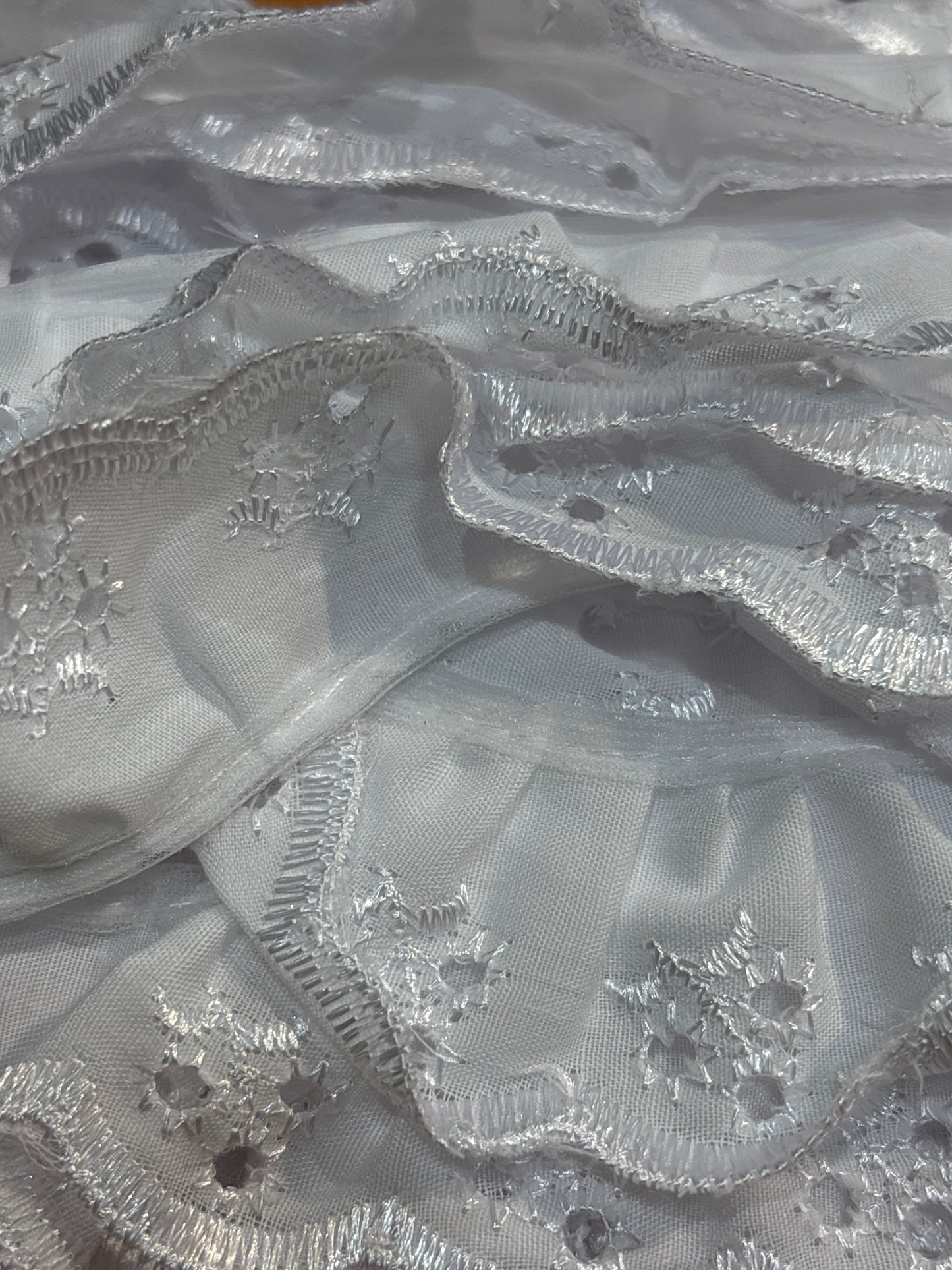 38mm 3 Hole Broderie Anglaise Trim - 2 Colours (Price Per 25cm)