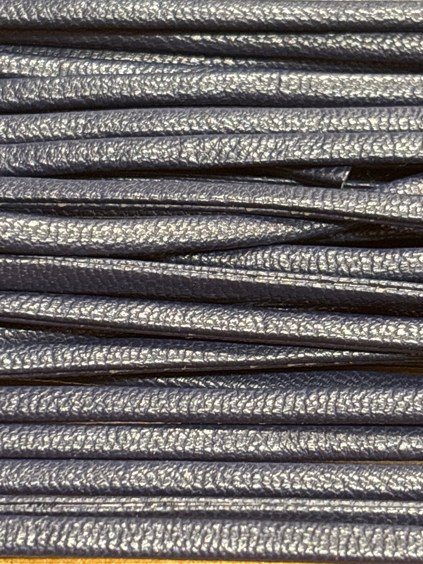4mm Navy PU Leatherette Cord (Price per 25cm)