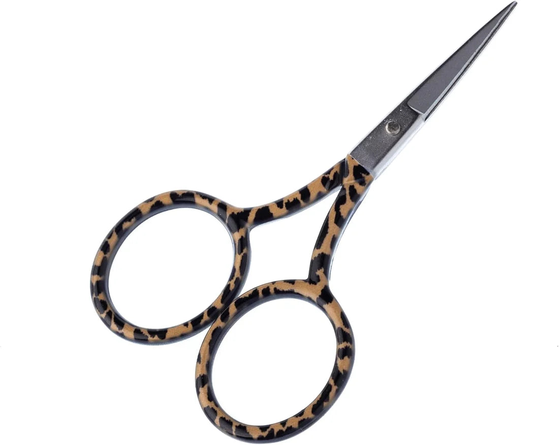 Leopard Print Embroidery Scissors