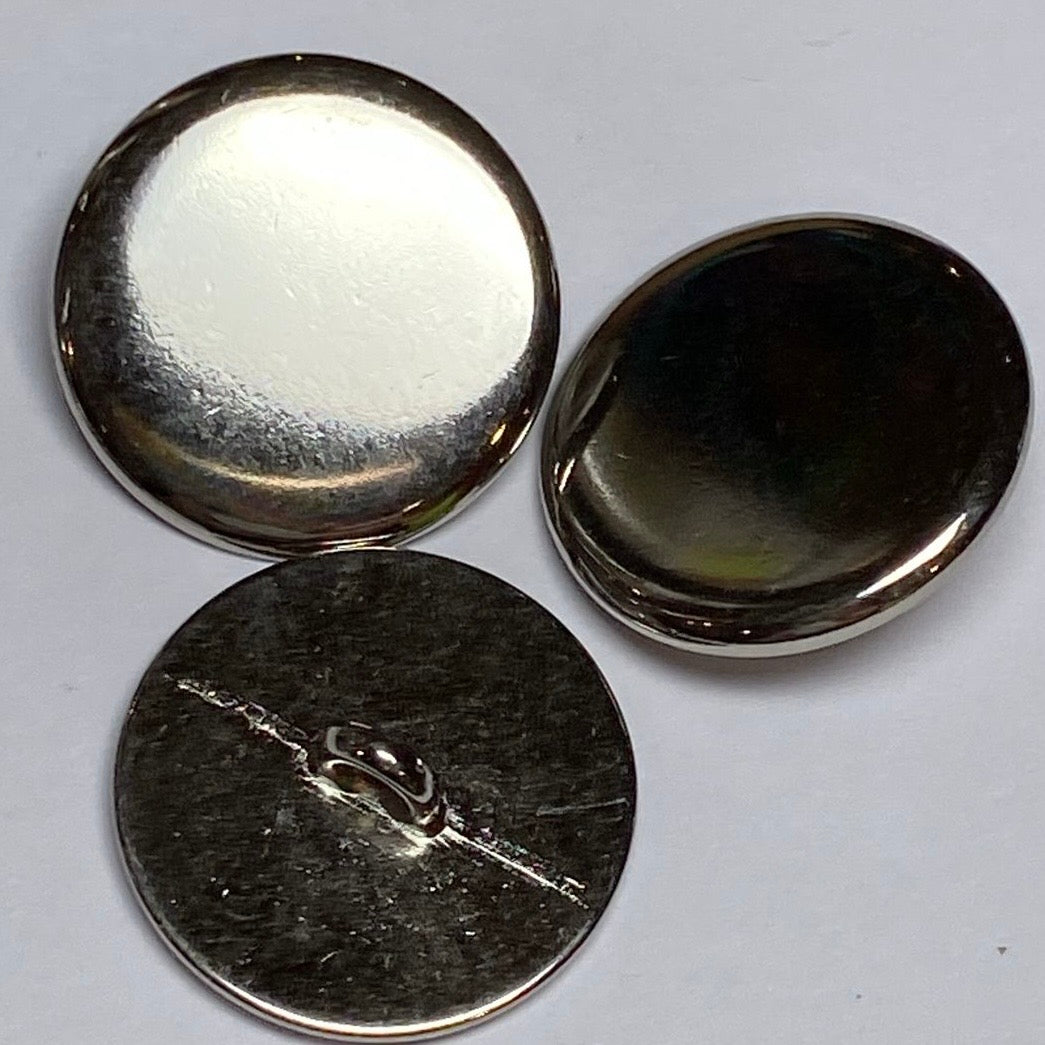 20mm Silver metal button (B104)
