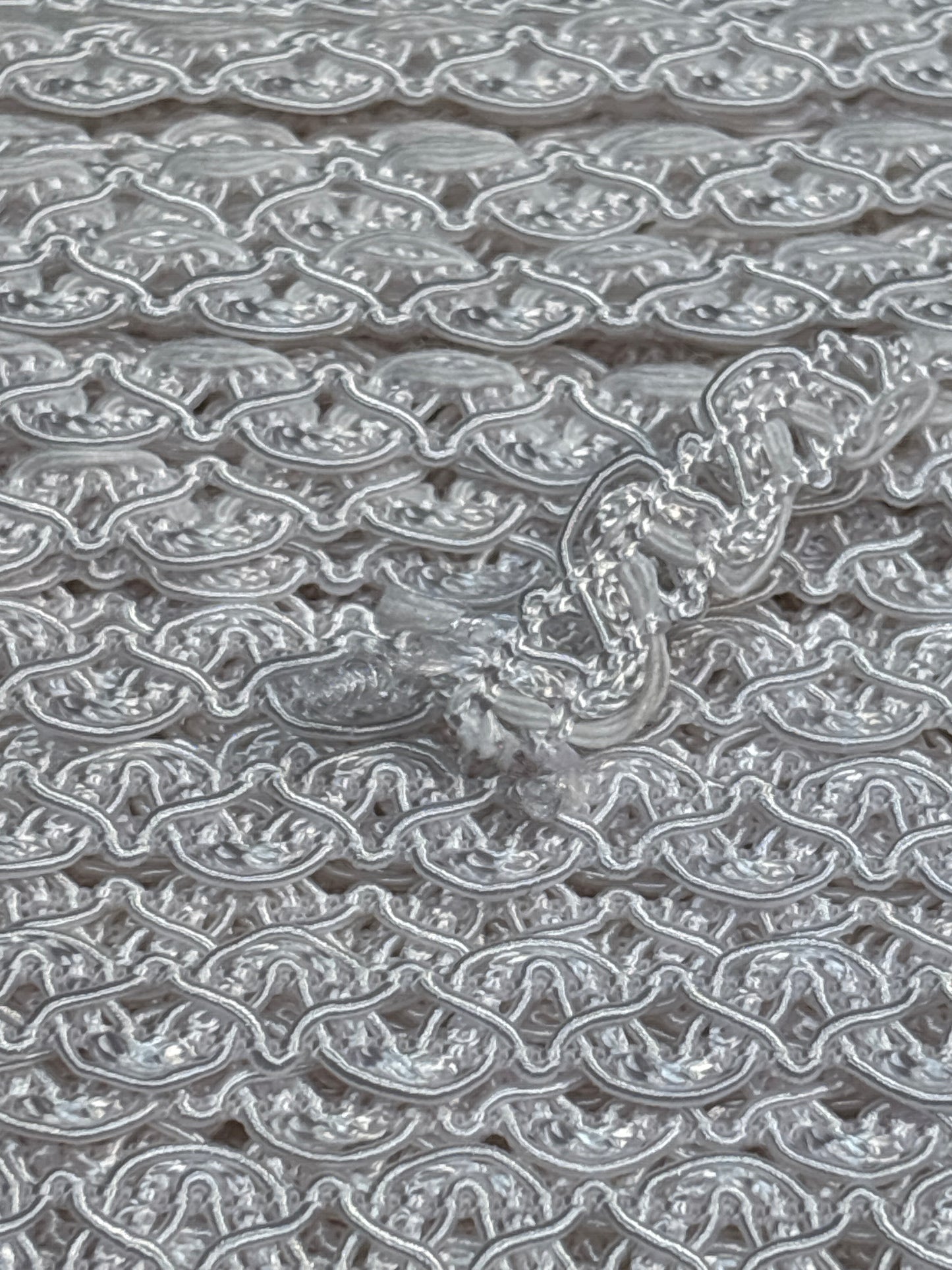 10mm Y Braid Trim - White (Price per 25cm)