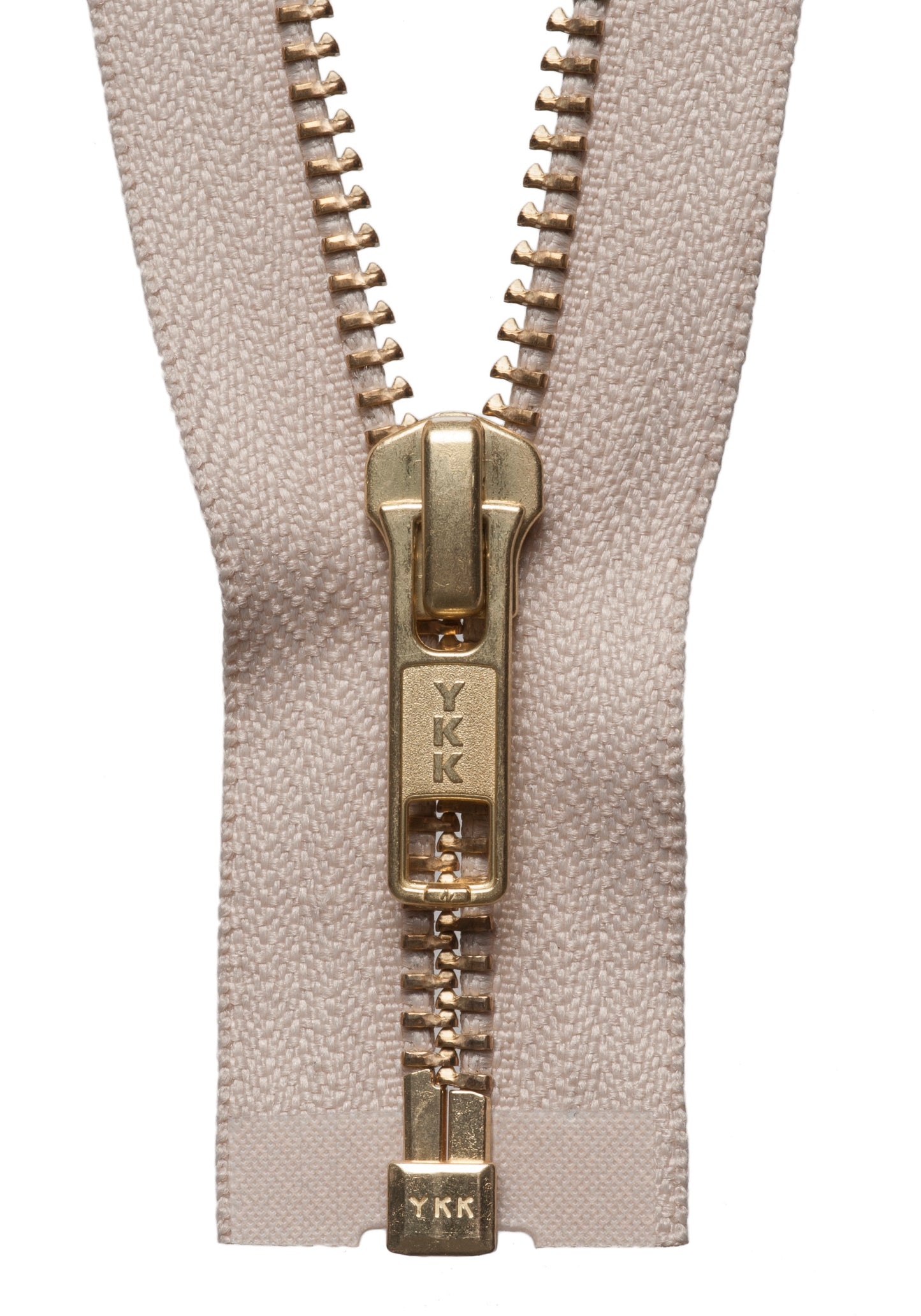 YKK 56cm/ 22 inch Brass Metal Open End Zippers (Various Colours)