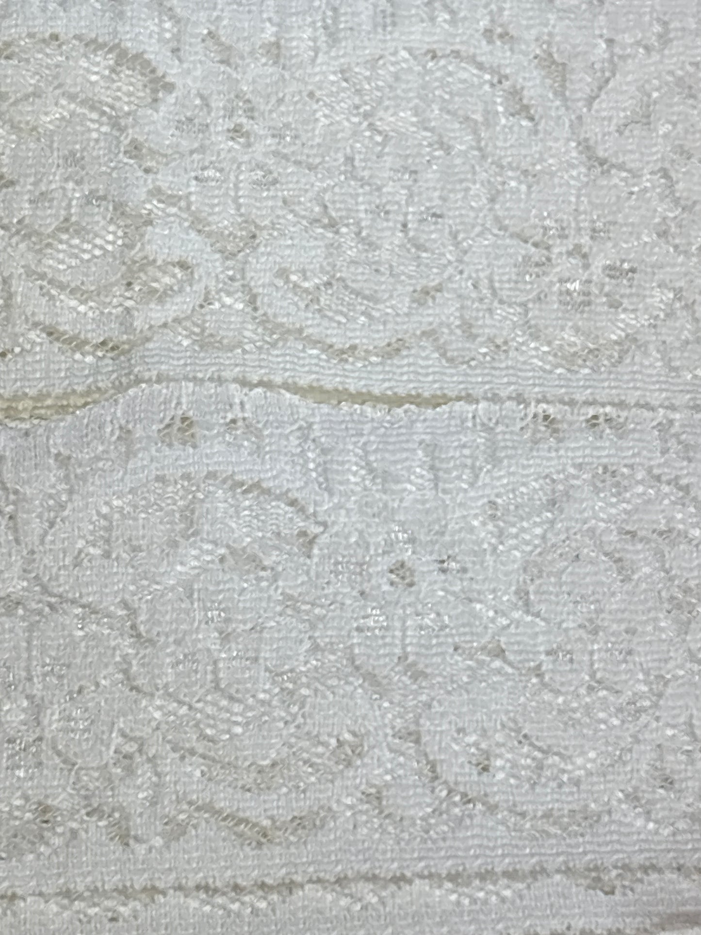57mm Nylon Lace Trim - White (Price per 25cm)