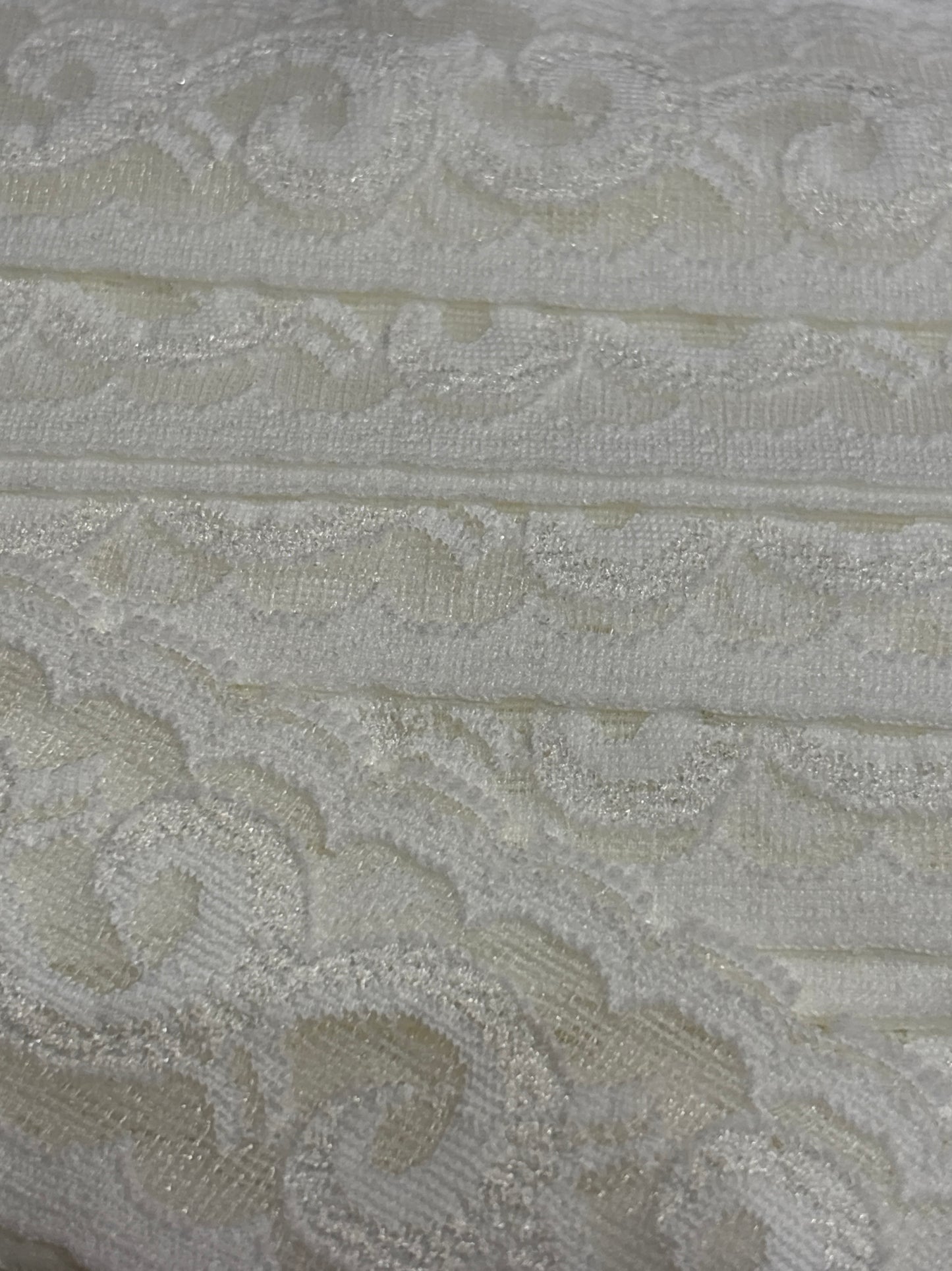 42mm Ivory Swirl Stretch Lace Trim (Price per 25cm)