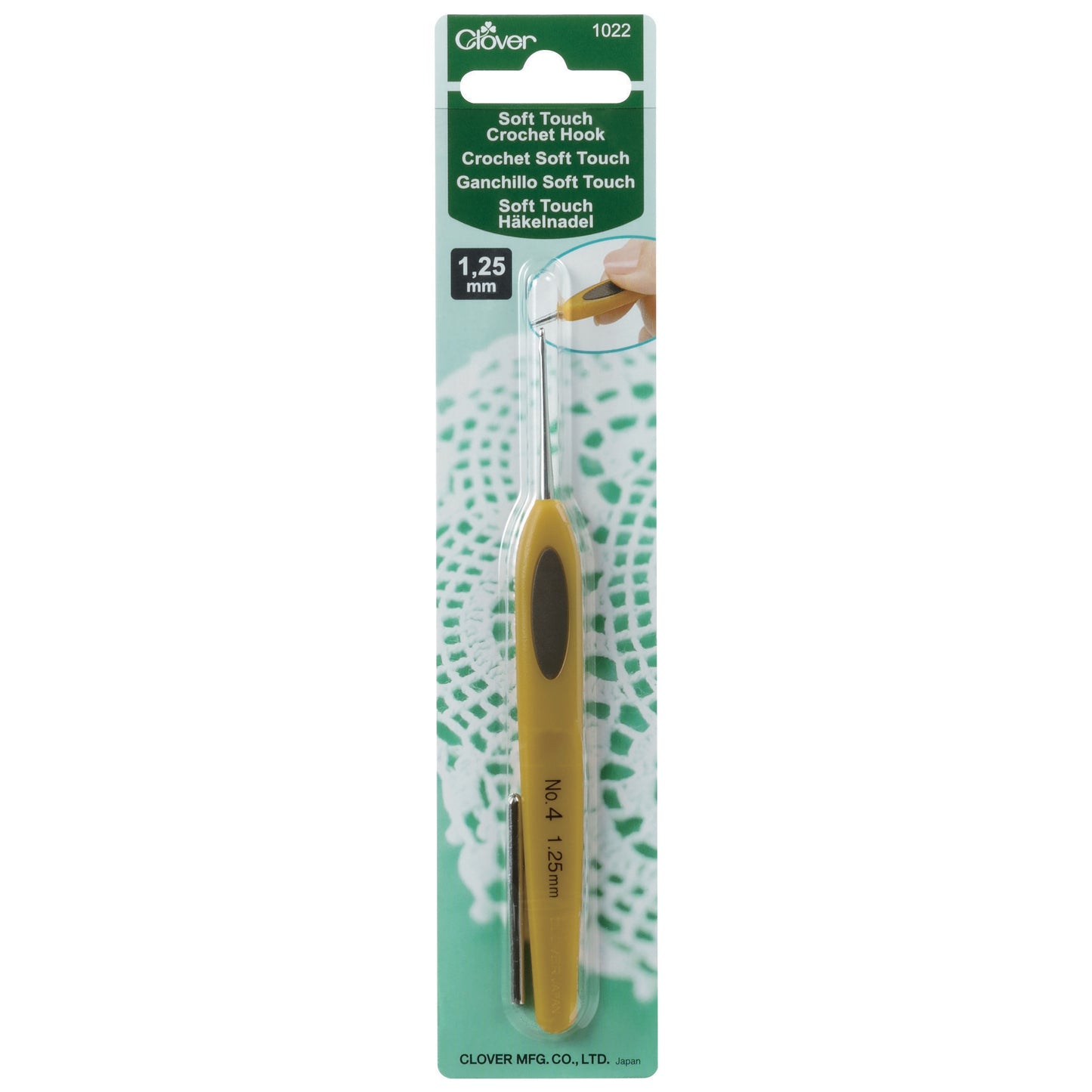 Clover Crochet Hook: Soft Touch: (0.5mm to 1.75mm)