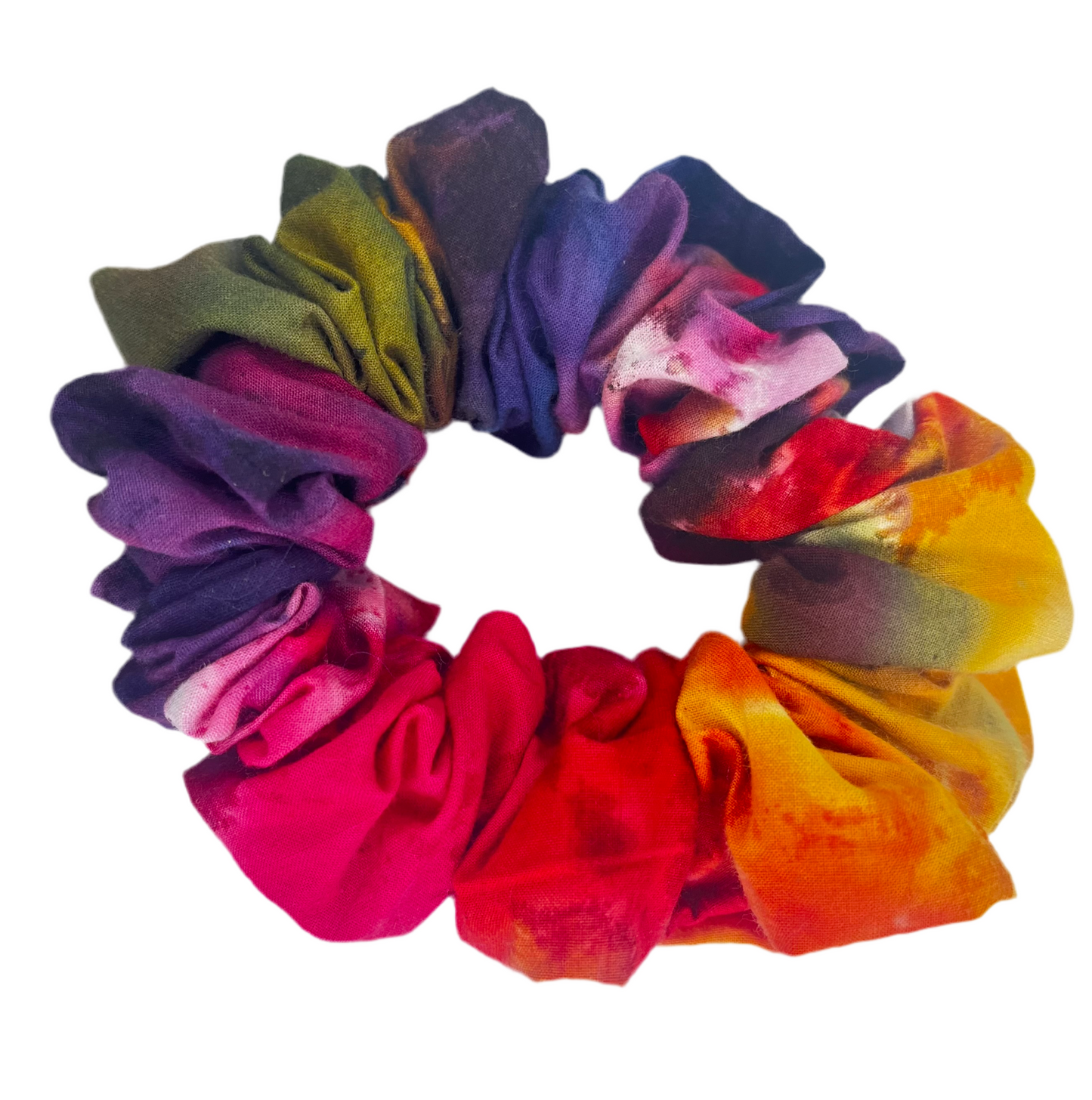 Tie Dyed Batik Scrunchie