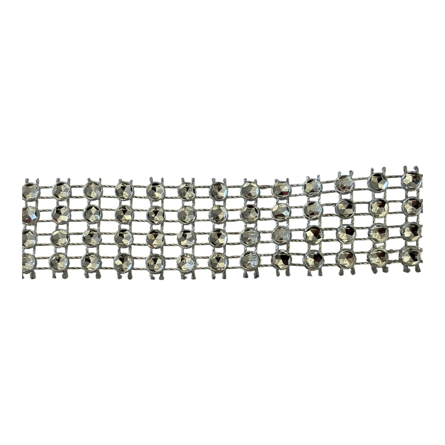 20mm Silver Gem Look Trim (Priced per 25cm)