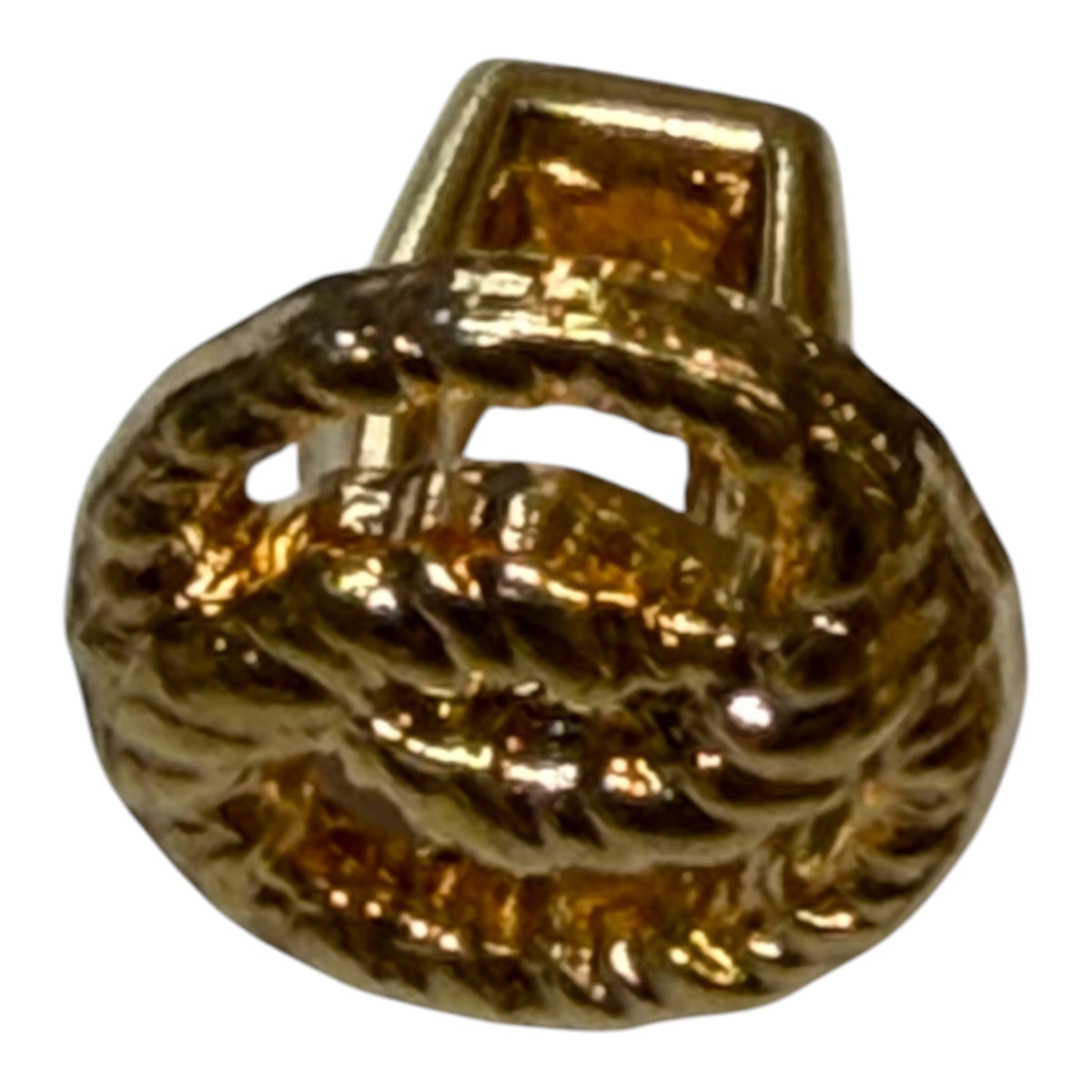 7mm Gold Knot Shankback Button
