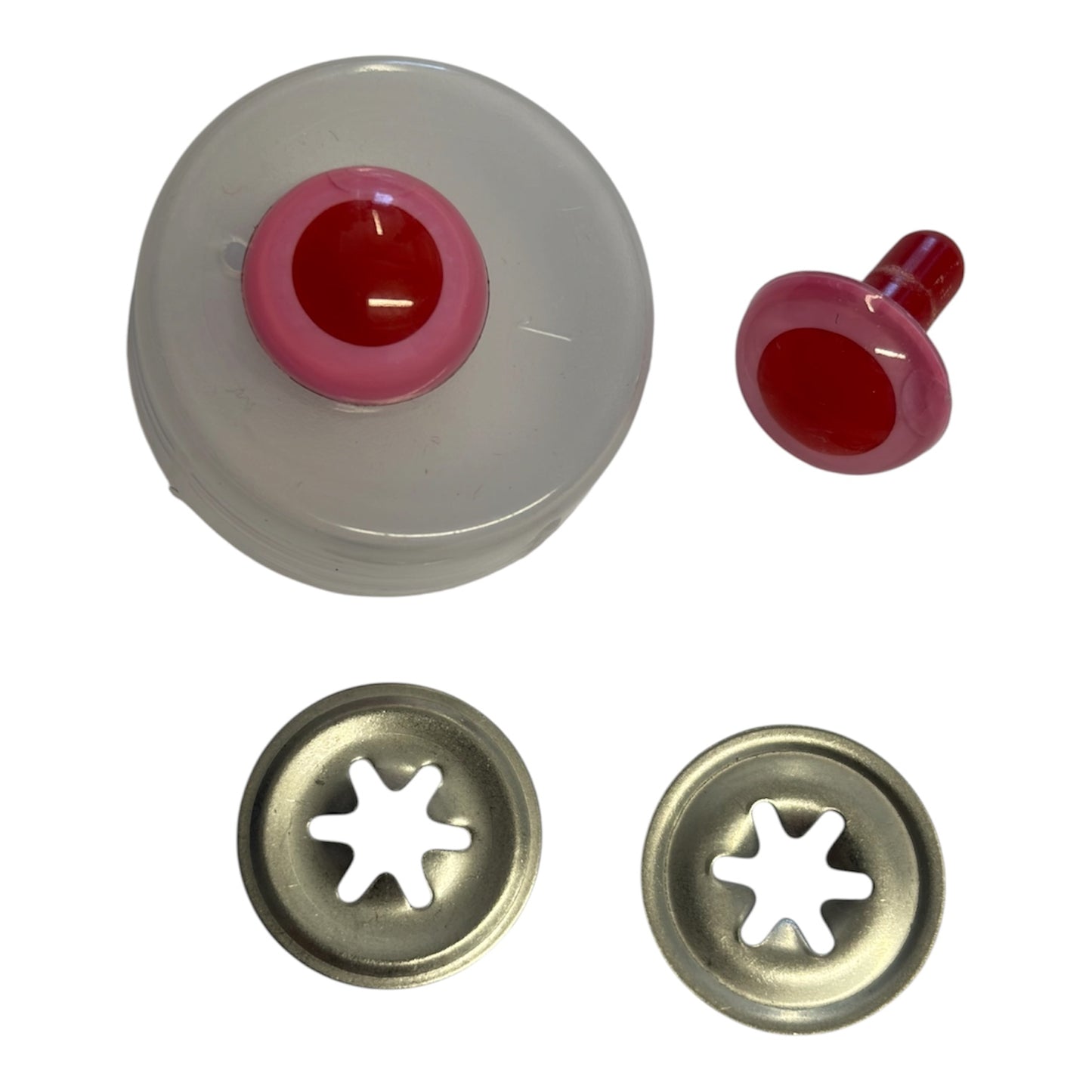 13mm Pink/ Red Toy Safety Eye Pair