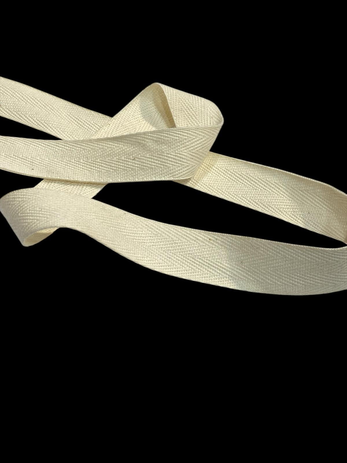 20mm Natural Cotton Herringbone Tape