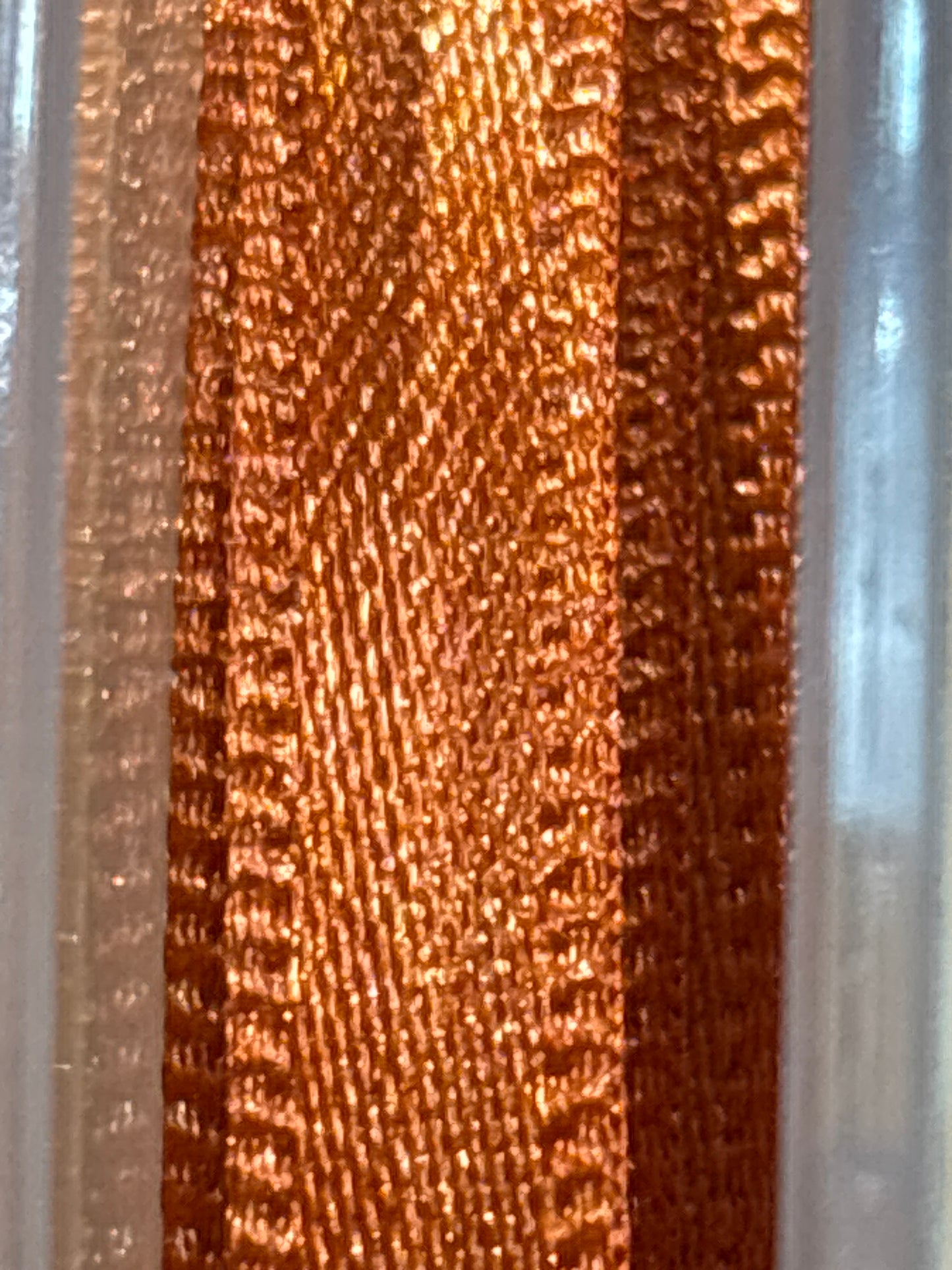 5mm Double Satin - Burnt Orange (Price per 25cm)