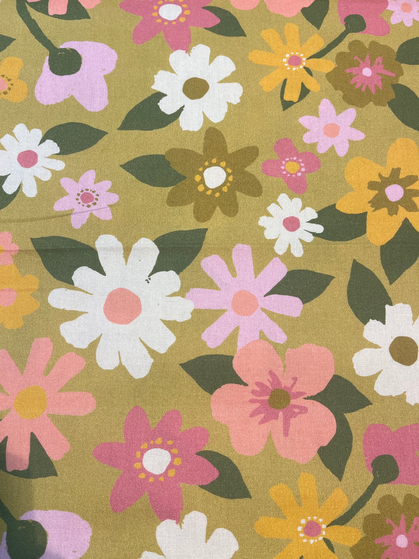 Flower Market Cotton Fabric (Price Per 25cm)