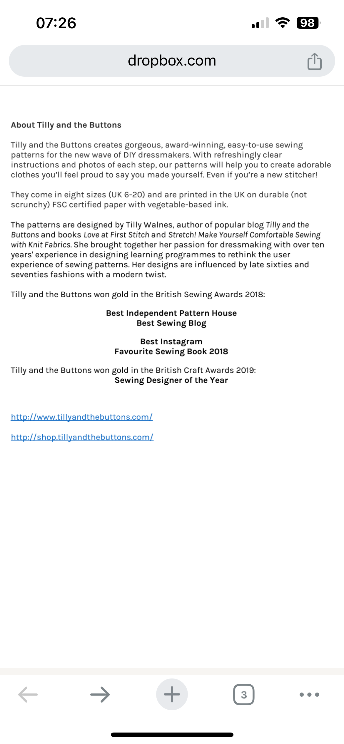 Tilly and the Buttons Mabel Sewing Pattern