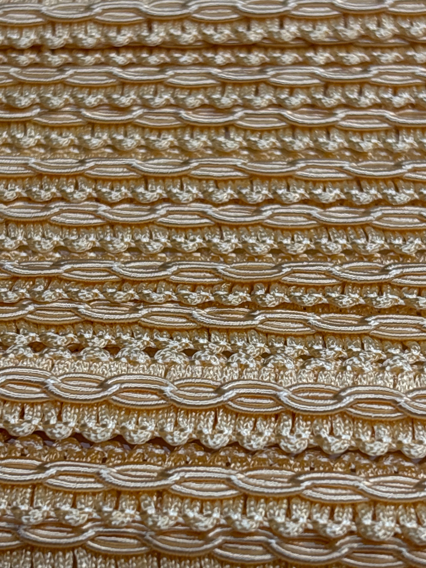14mm Furnishing Braid - Buttermilk Yellow (Price per 25cm)