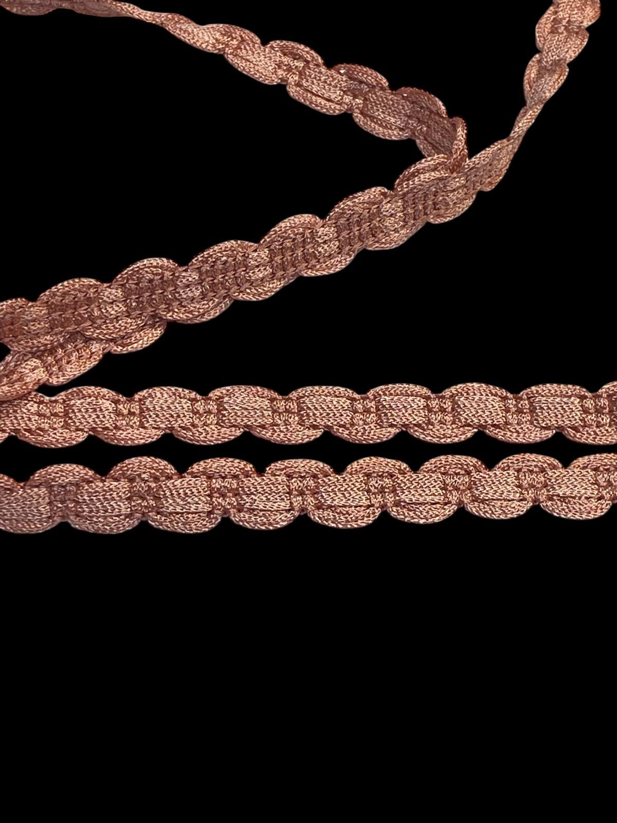 10mm Furnishing Braid - Dusty Rose (Price per 25cm)