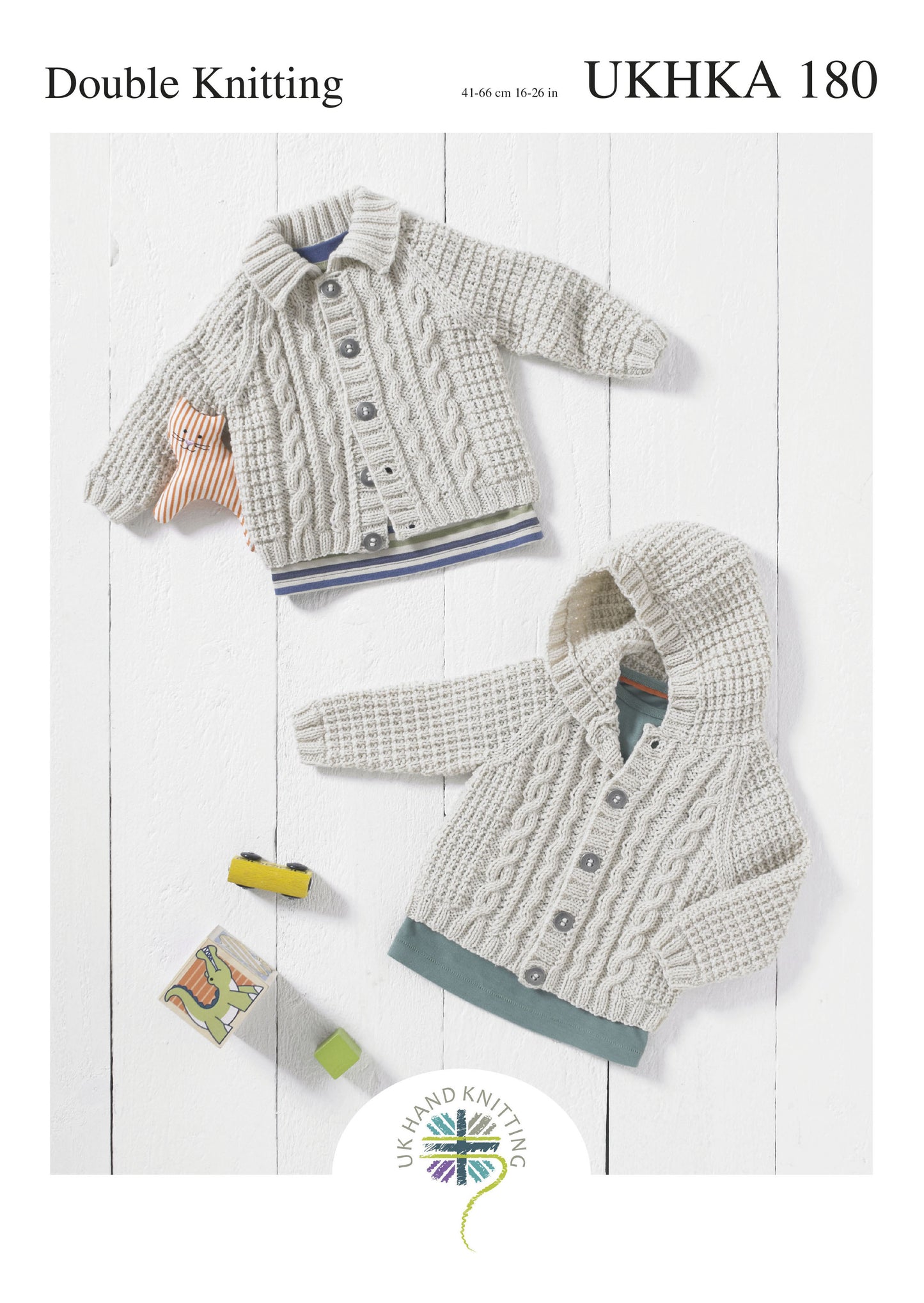 UKHKA 180 Baby & Child Cardigan Knitting Pattern