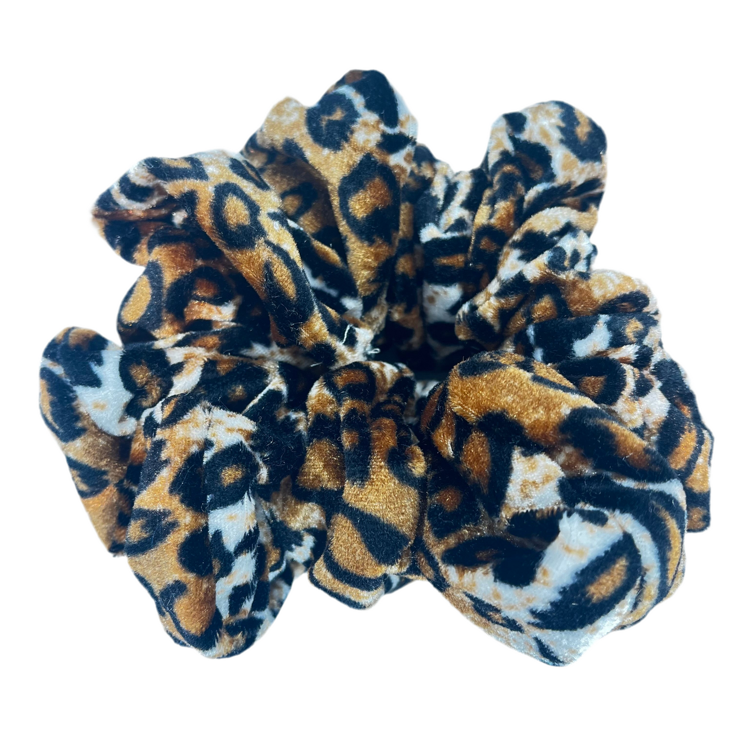 Chunky Leopard Print Scrunchie