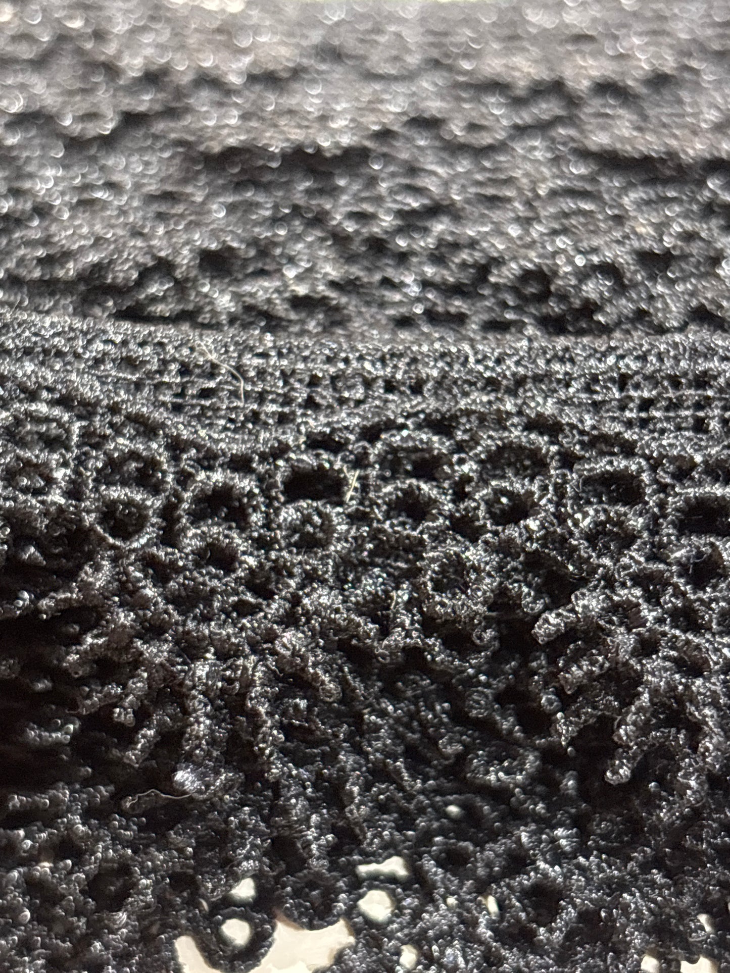 25mm Black Circle Fan Guippure Lace (Price per 25cm)