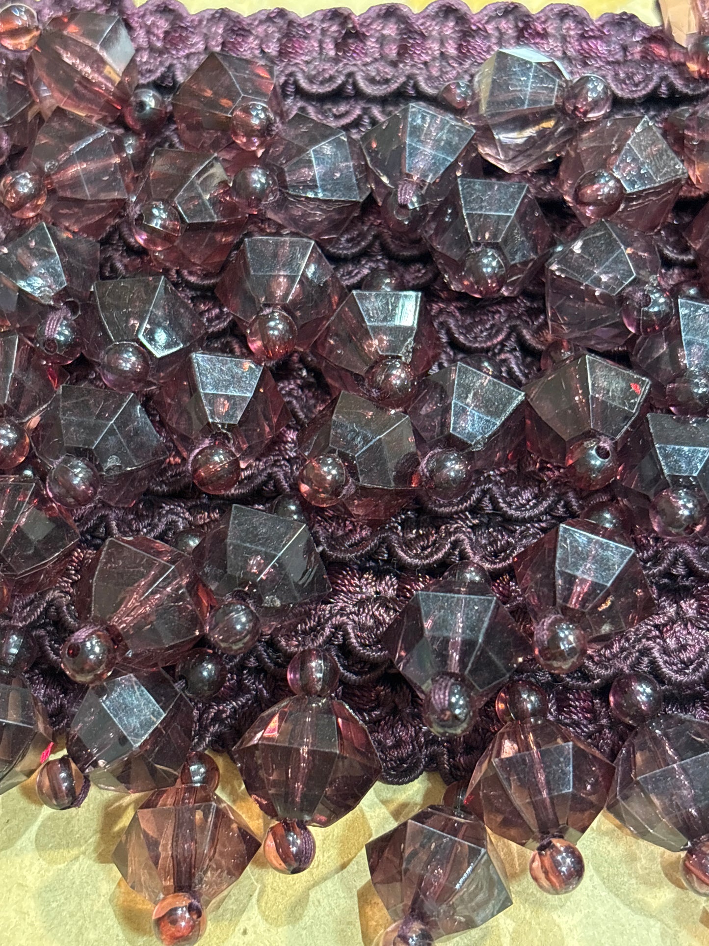 50mm Heavy Bead Trim - 3 Colours (Price per 25cm)