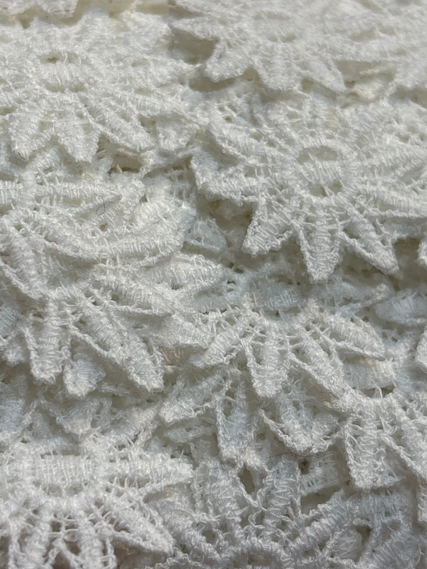 60mm Daisy Guipure Trim - 2 Colours (Price per 25cm)