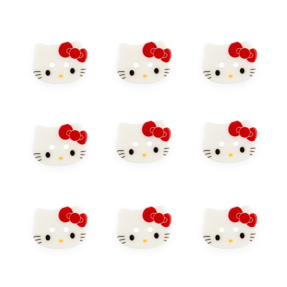 15mm Kitty with Bow Two Hole Button