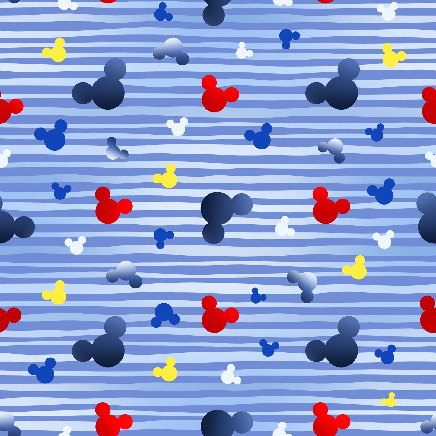 Steamboat Willie Silloutte Unlicensed Cotton Percale (Price Per Metre)