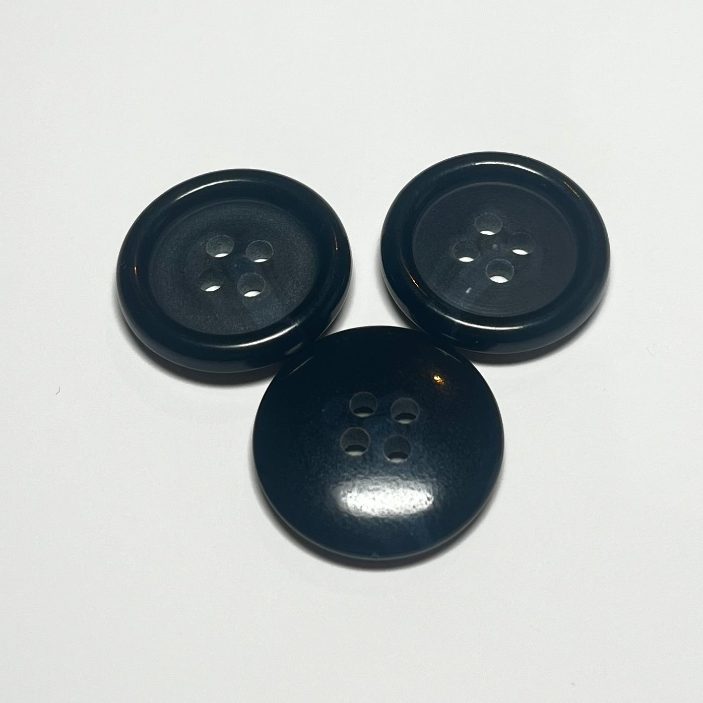 19mm Navy Round 4 Hole Button