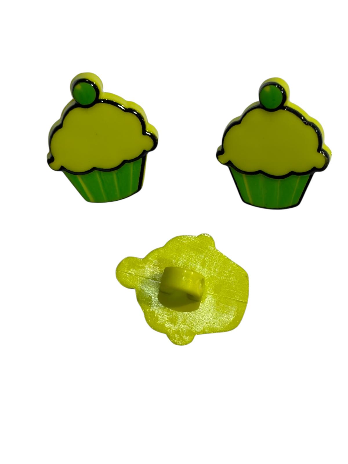 15mm Cupcake Shank Back Button (5 Colours)