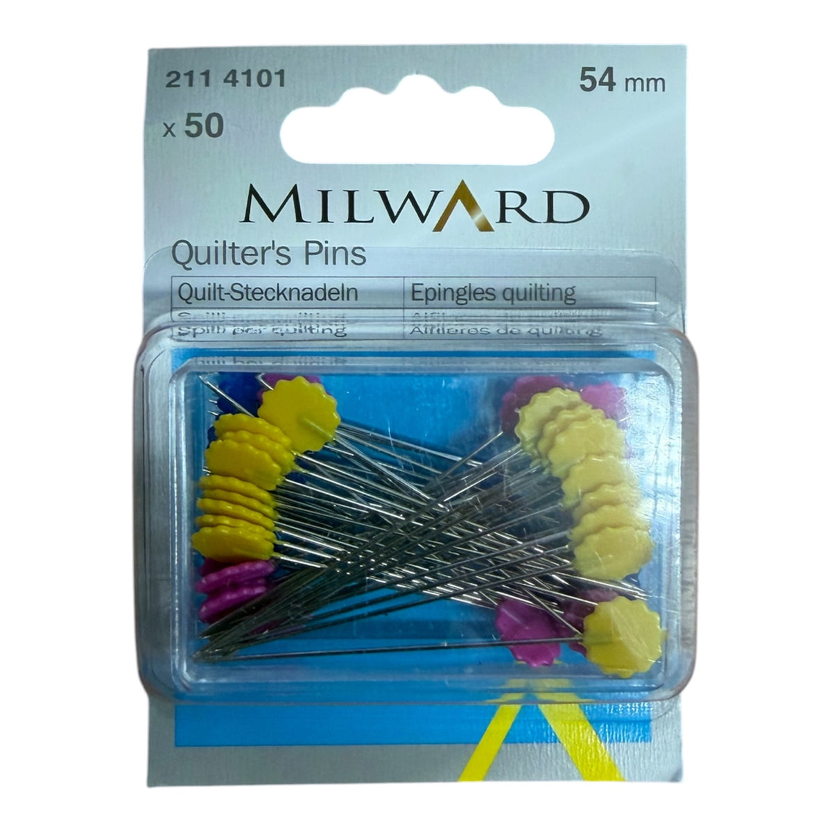 Milward Straight Quilters Pins x50