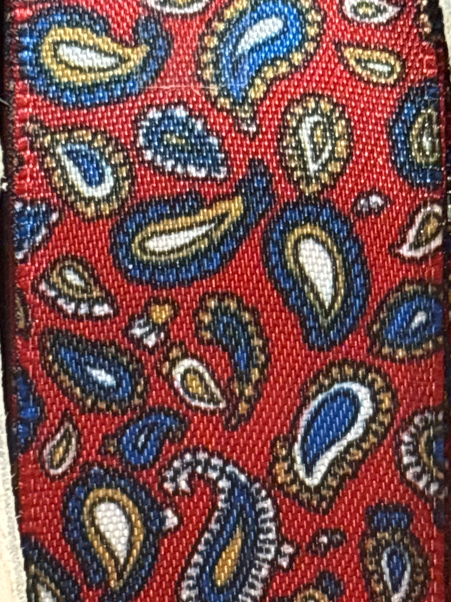 15mm / 23mm Double Faced Satin - Paisley (Price per 25cm)