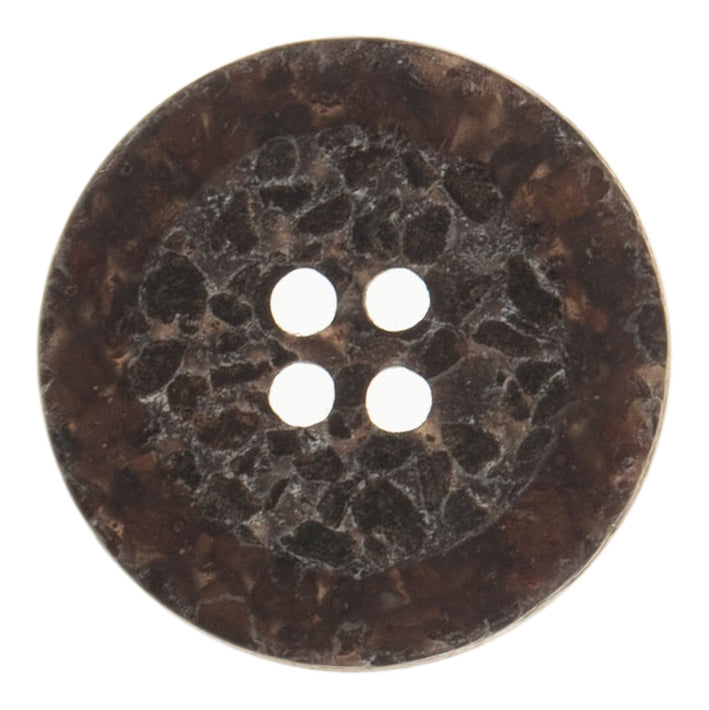 25mm Dark Brown Macademia 4 Hole Button