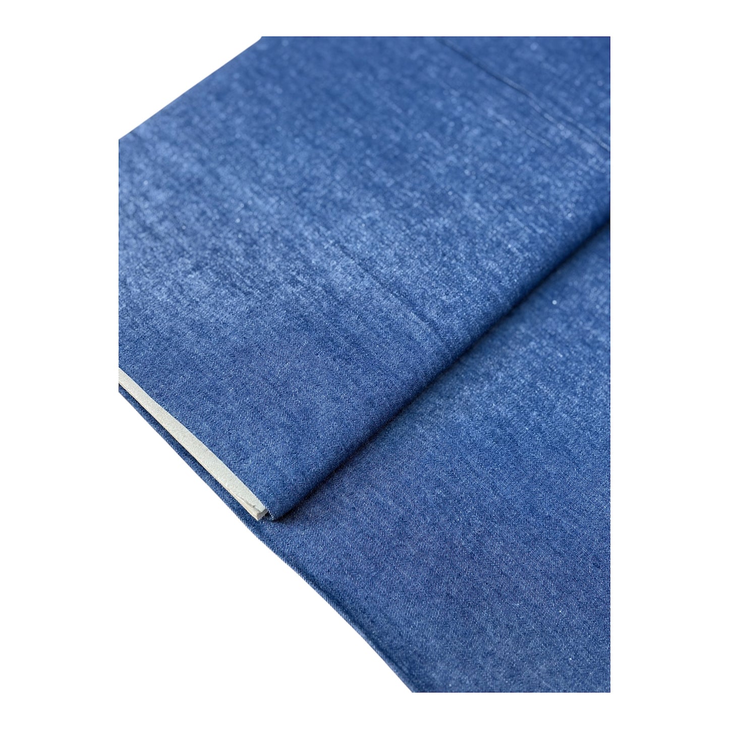Mid-Blue Cotton Chambray Fabric (Per 25cm)