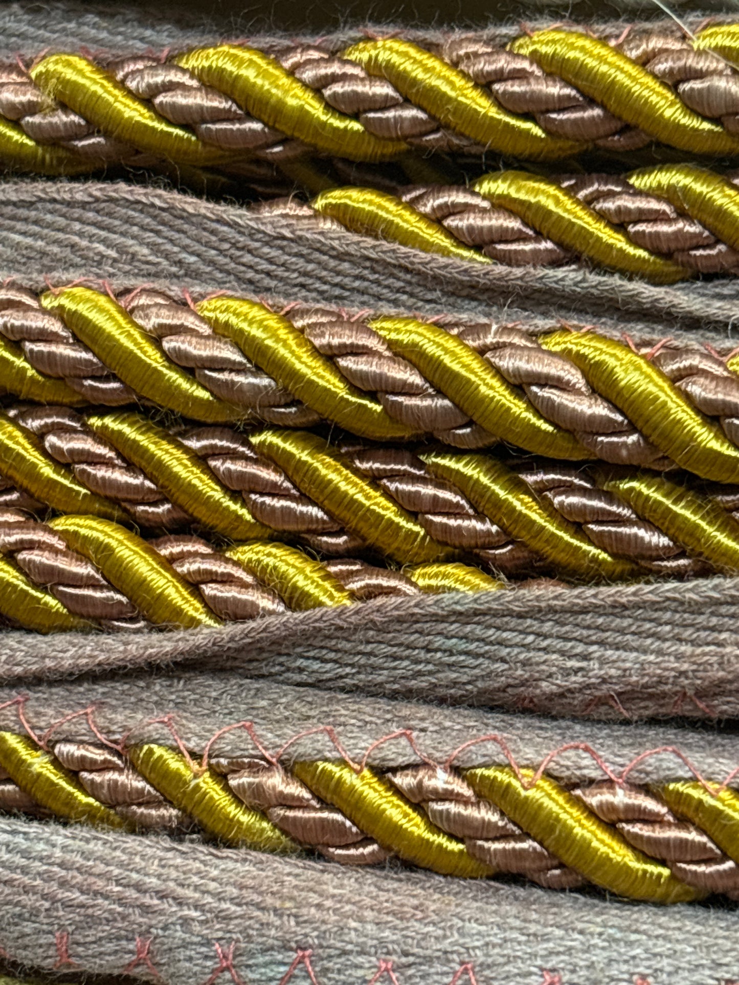 20mm Flanged Twisted Cords - 3 Colours (Price Per 25cm)