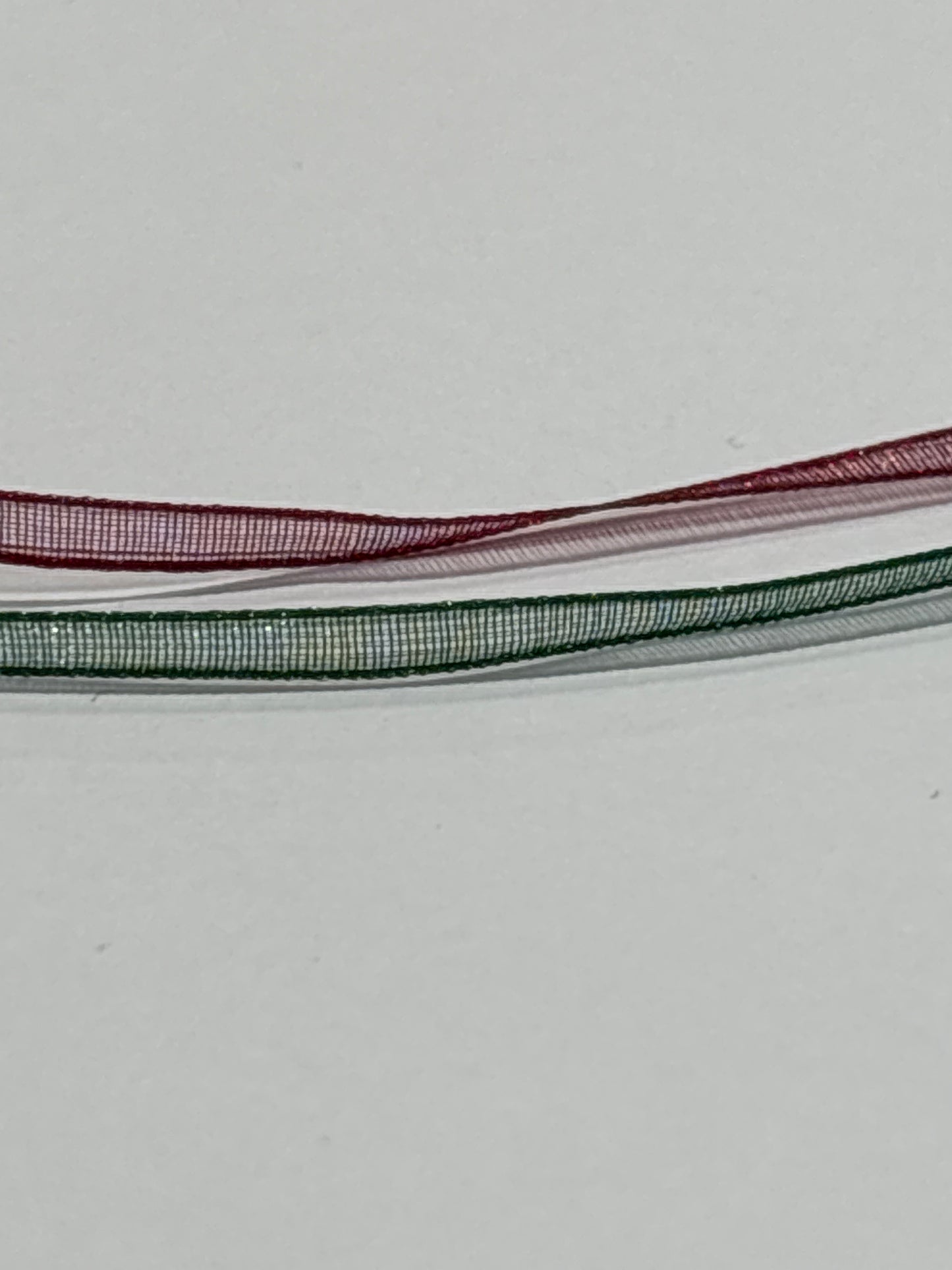3mm Organza Ribbon- 2 Colours (Price per 25cm)