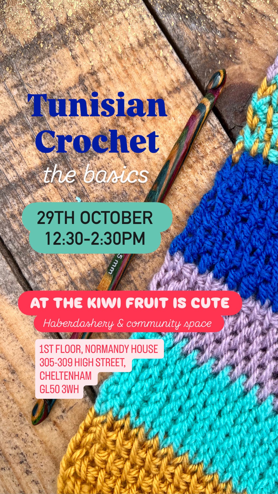 Tunisian Crochet Basic Class - 29/10/2026