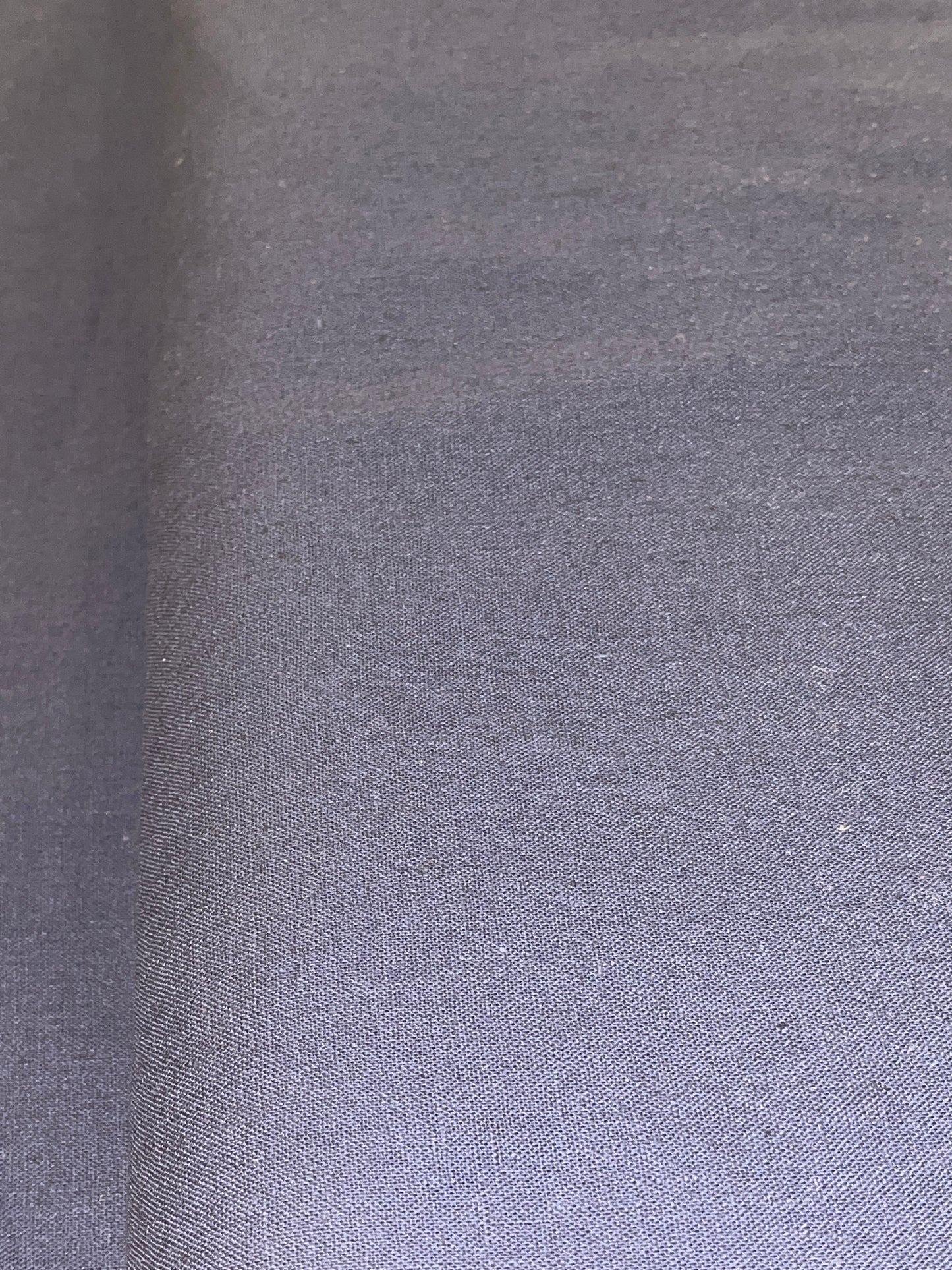 Linen Rich Cotton Blend Navy Fabric (Price Per 25cm)