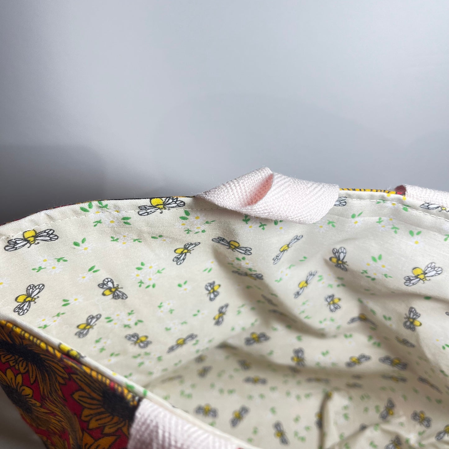 Sunflower & Bees Reversible Mini Bag