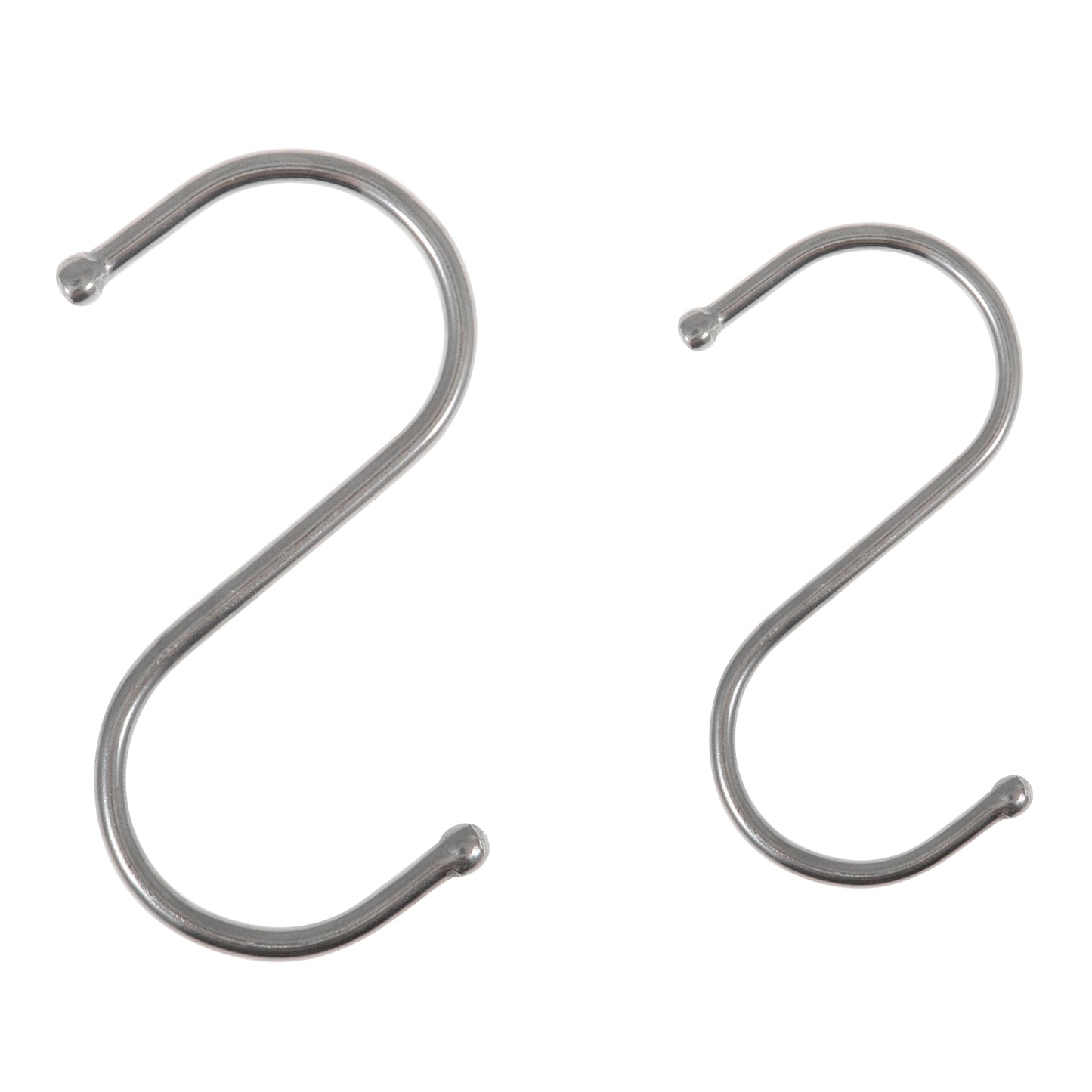 Macrame S Hooks: Small: 6.5cm: Silver: 5 Pieces