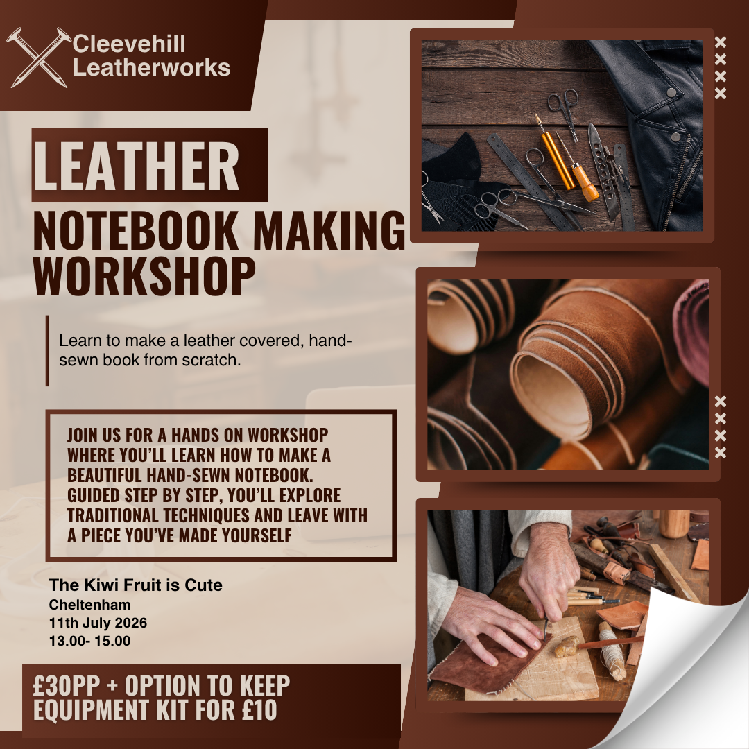 Leather Notebook Making Workshop 11/07/26
