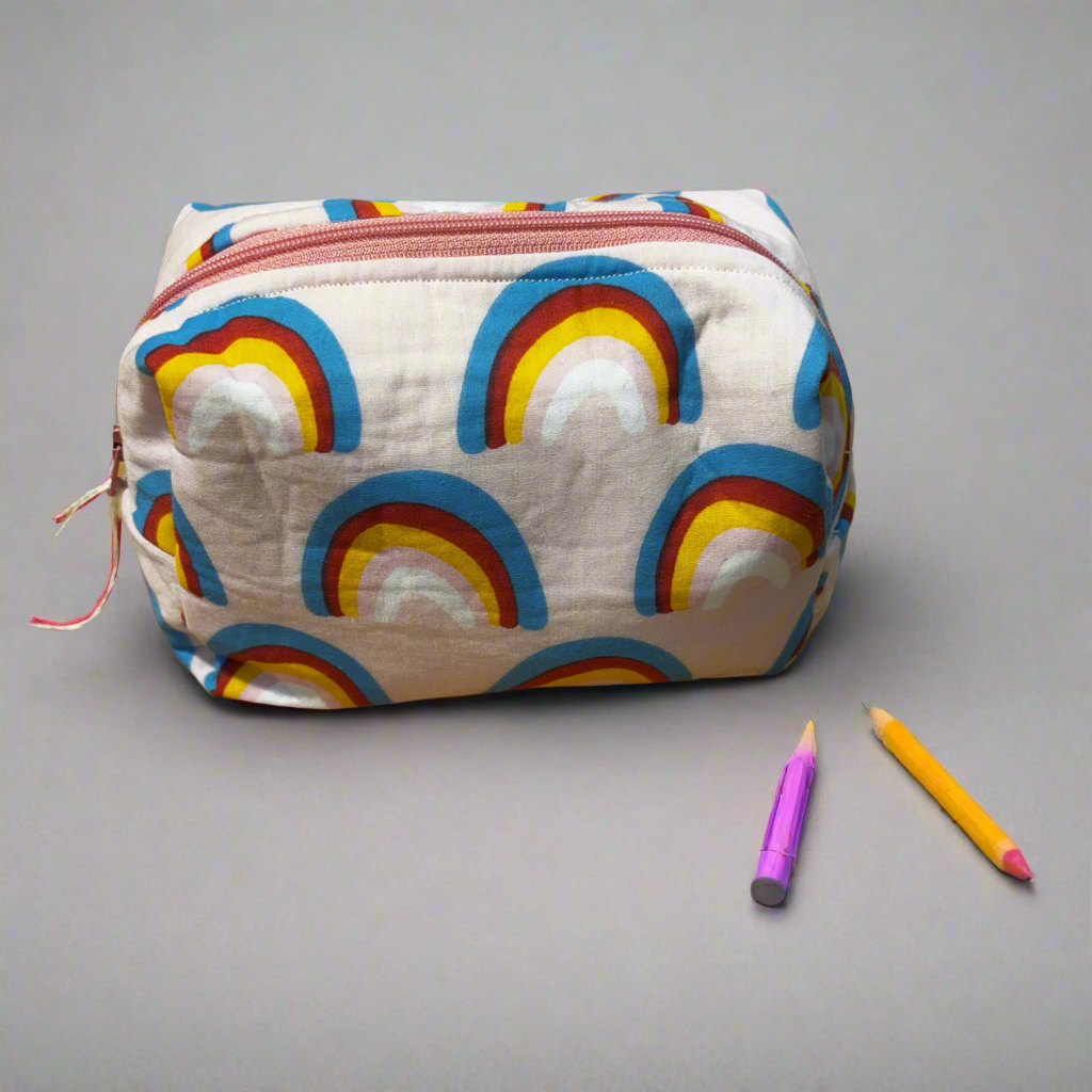 Rainbow box pouch