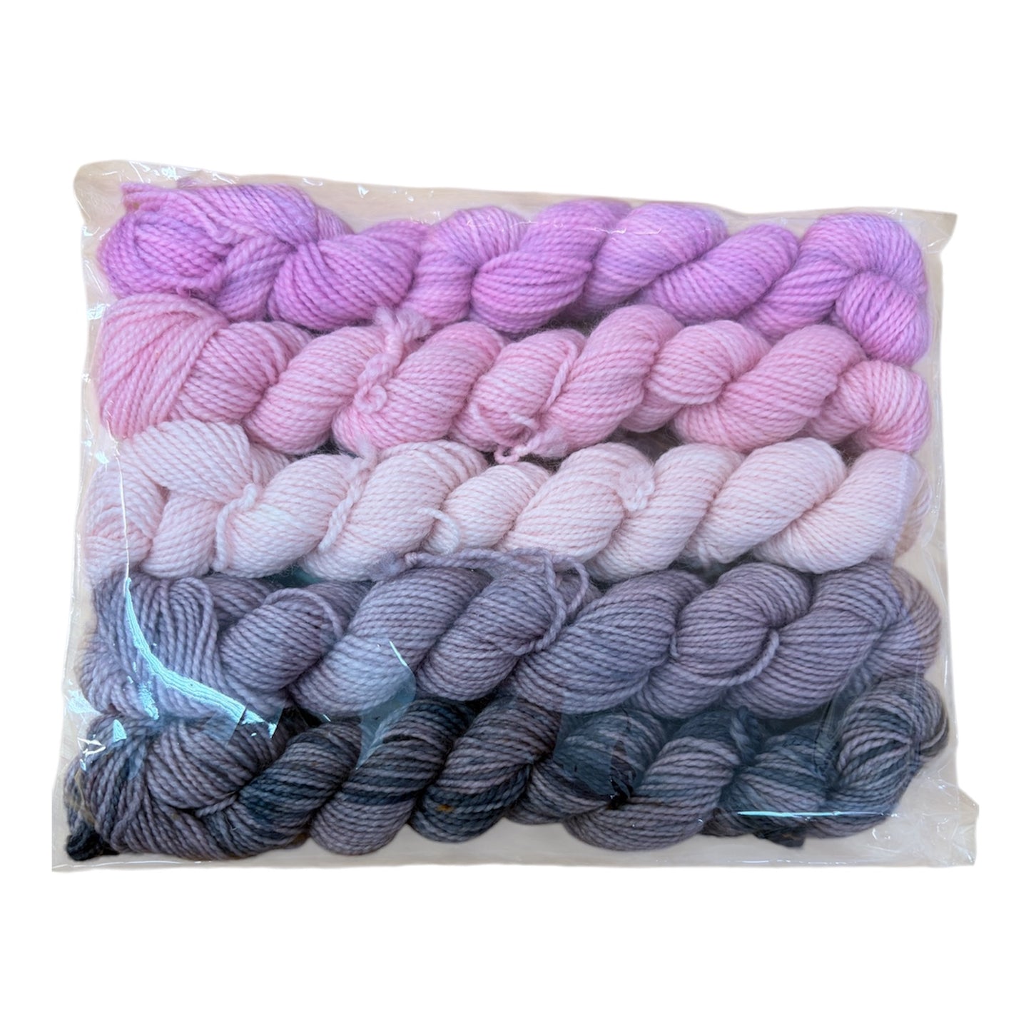 Speckle and Stripe Luxury Hand Dyed High Twist Sock Minis
