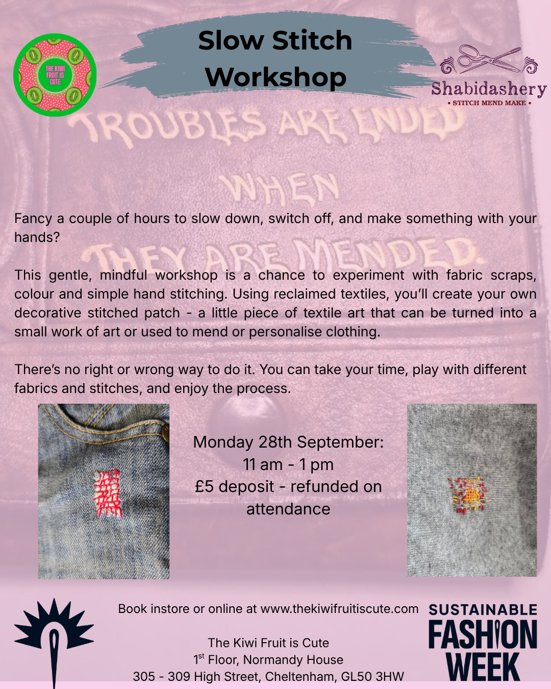 Menditation - Slow Stitch Workshop 28/09/26