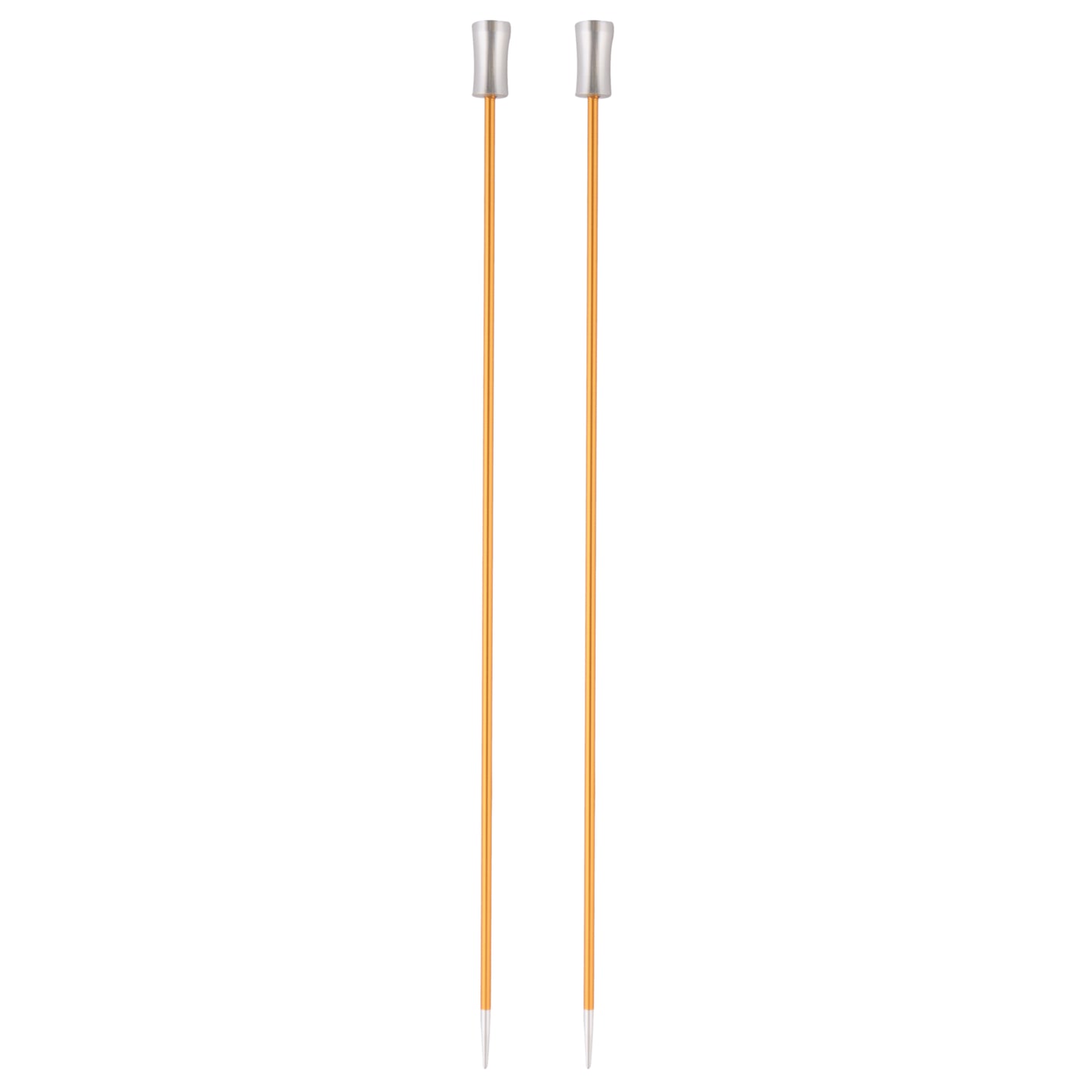 Knit Pro Single Ended Knitting Pins - Zing 30cm (2.25mm-3.25mm)