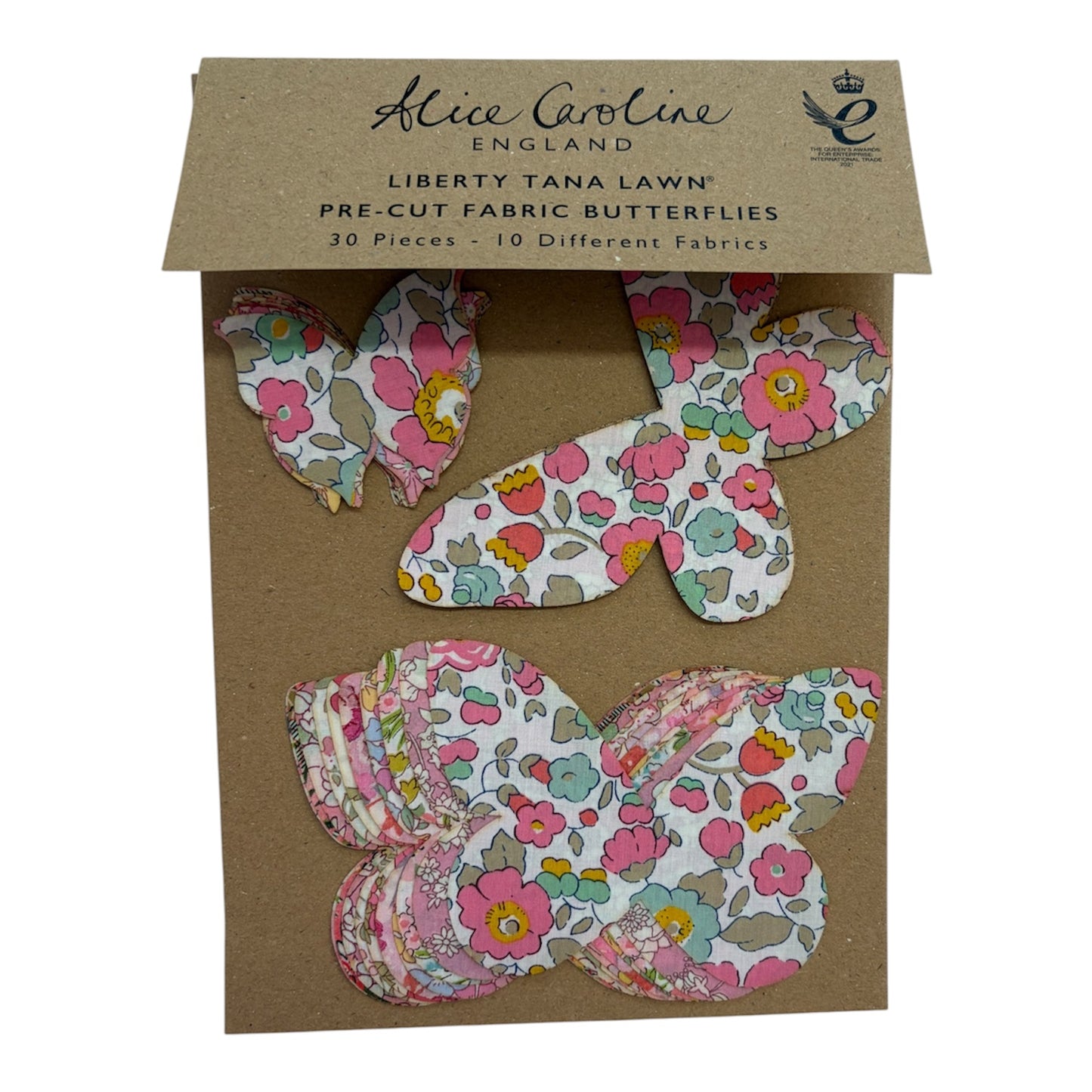 Alice Caroline Liberty Pre - Cut Fabric Butterflies (various colours)