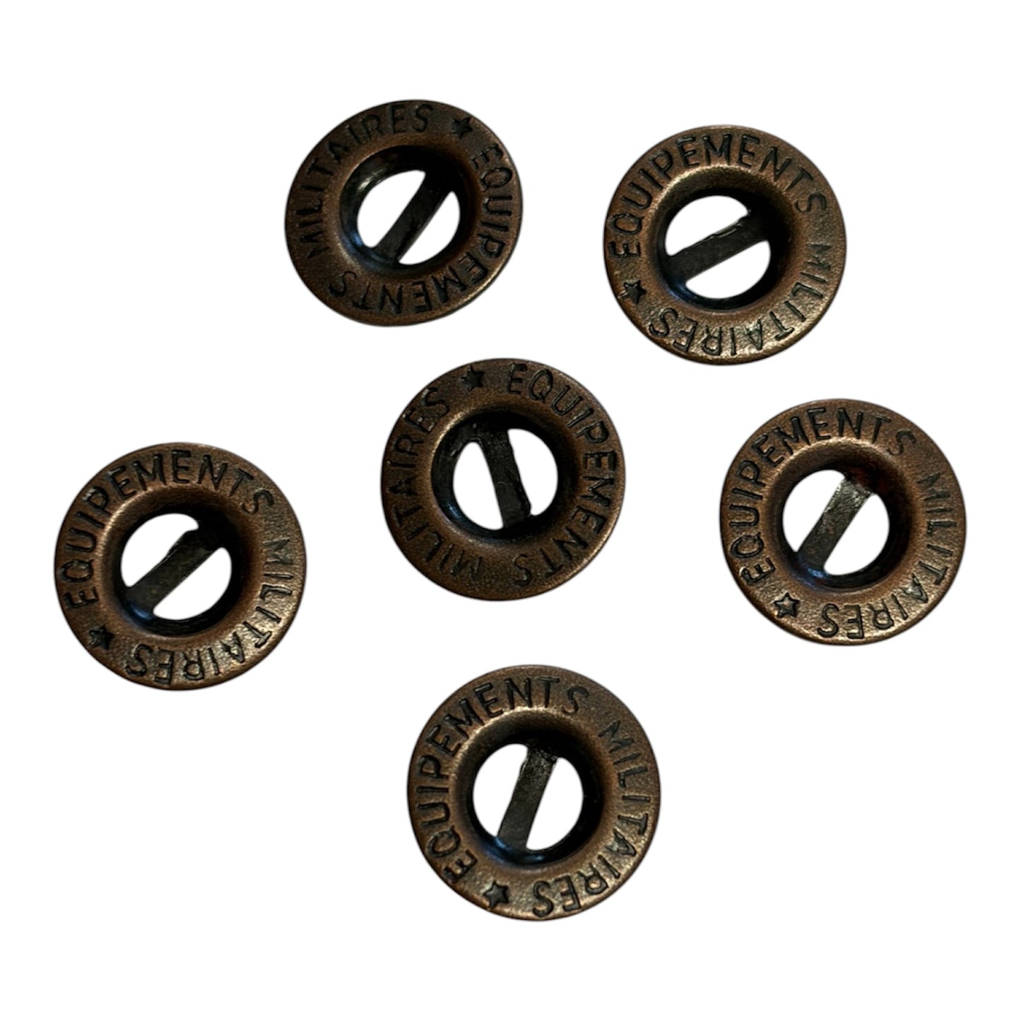 13mm ‘Equipements Militaires’ Metal Button