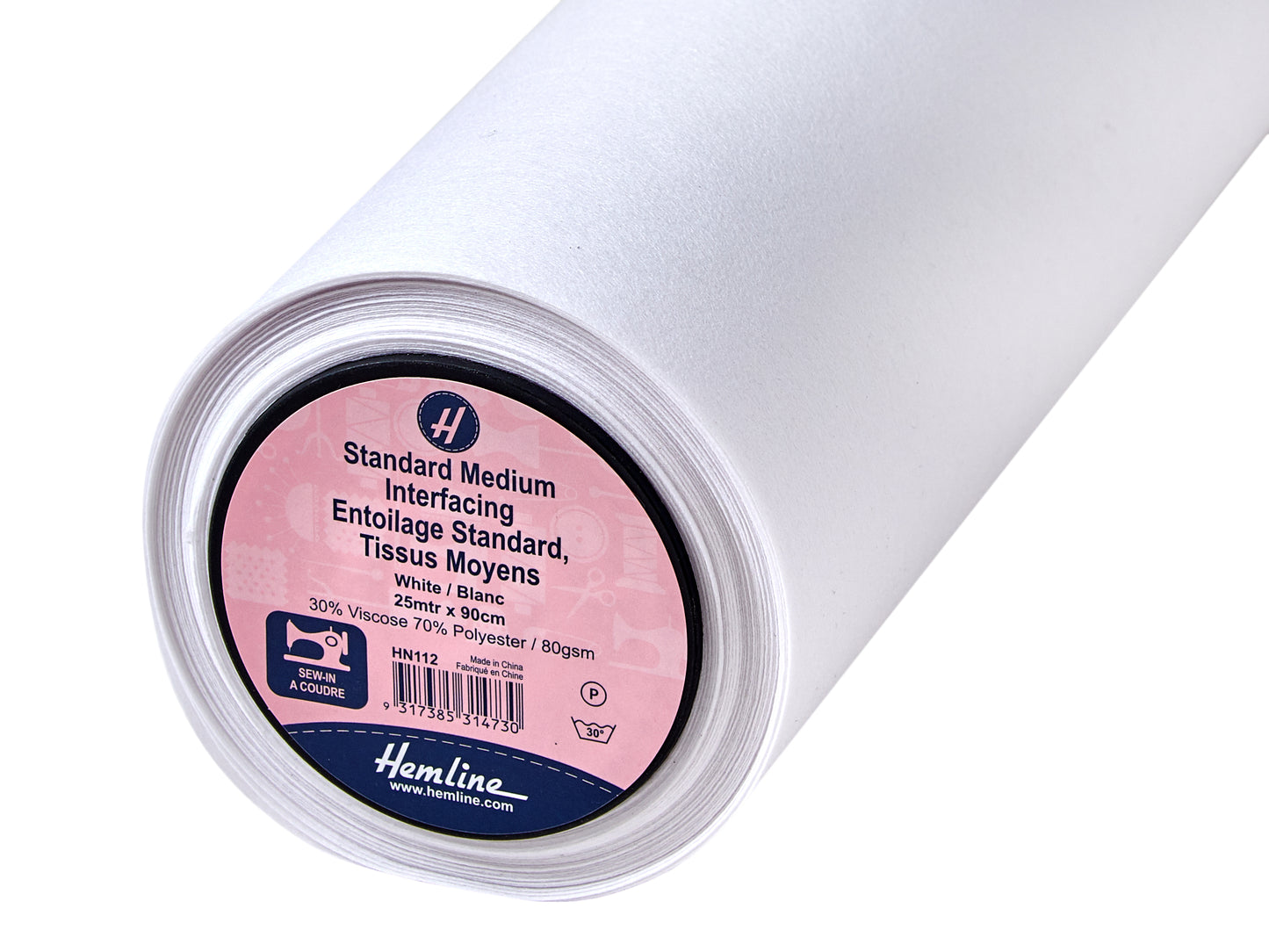 Hemline Standard Sew-in Interfacing (Price Per 25cm)