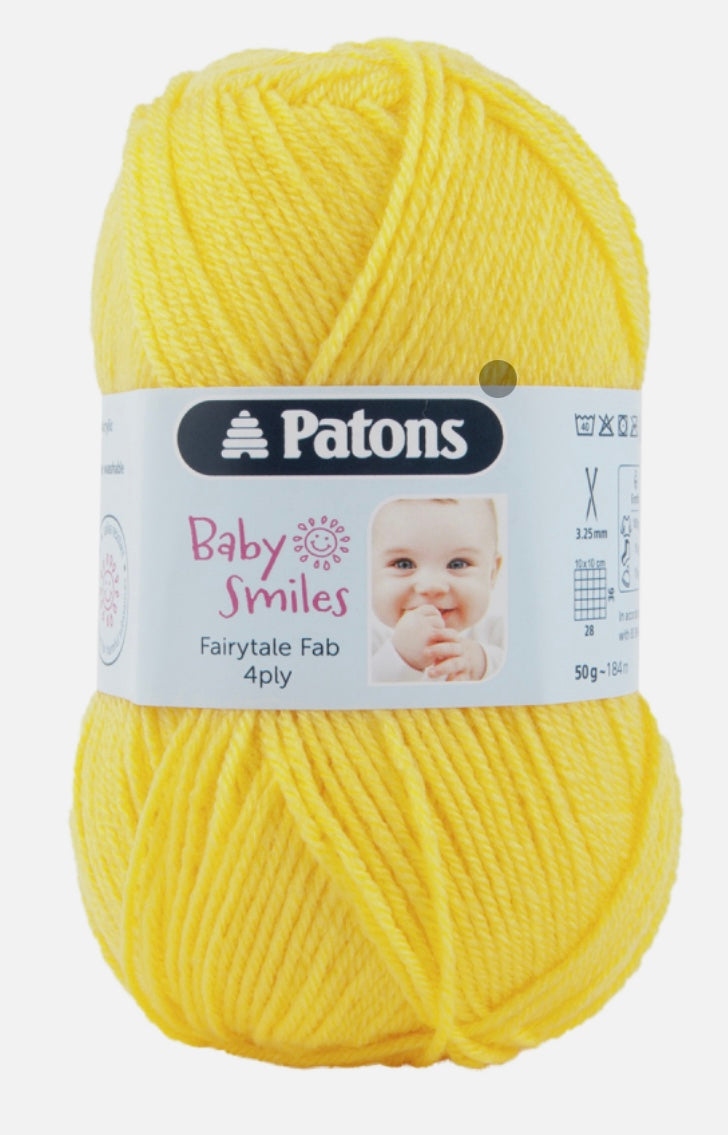 Patons Fairytale Fab 4 Ply(50g) - Baby Smiles (Available in 7 Colours)