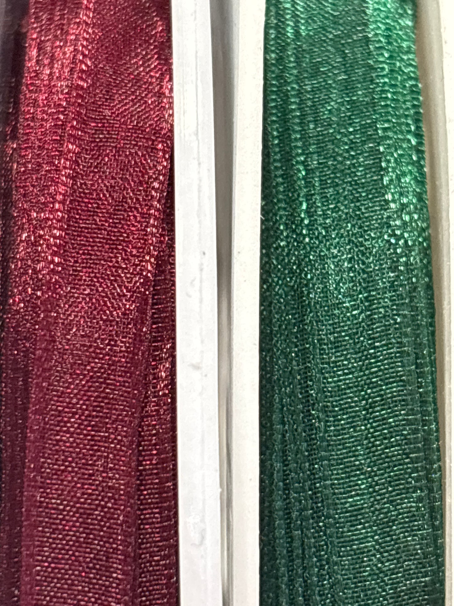 6mm Organza Ribbon- 2 Colours (Price per 25cm)