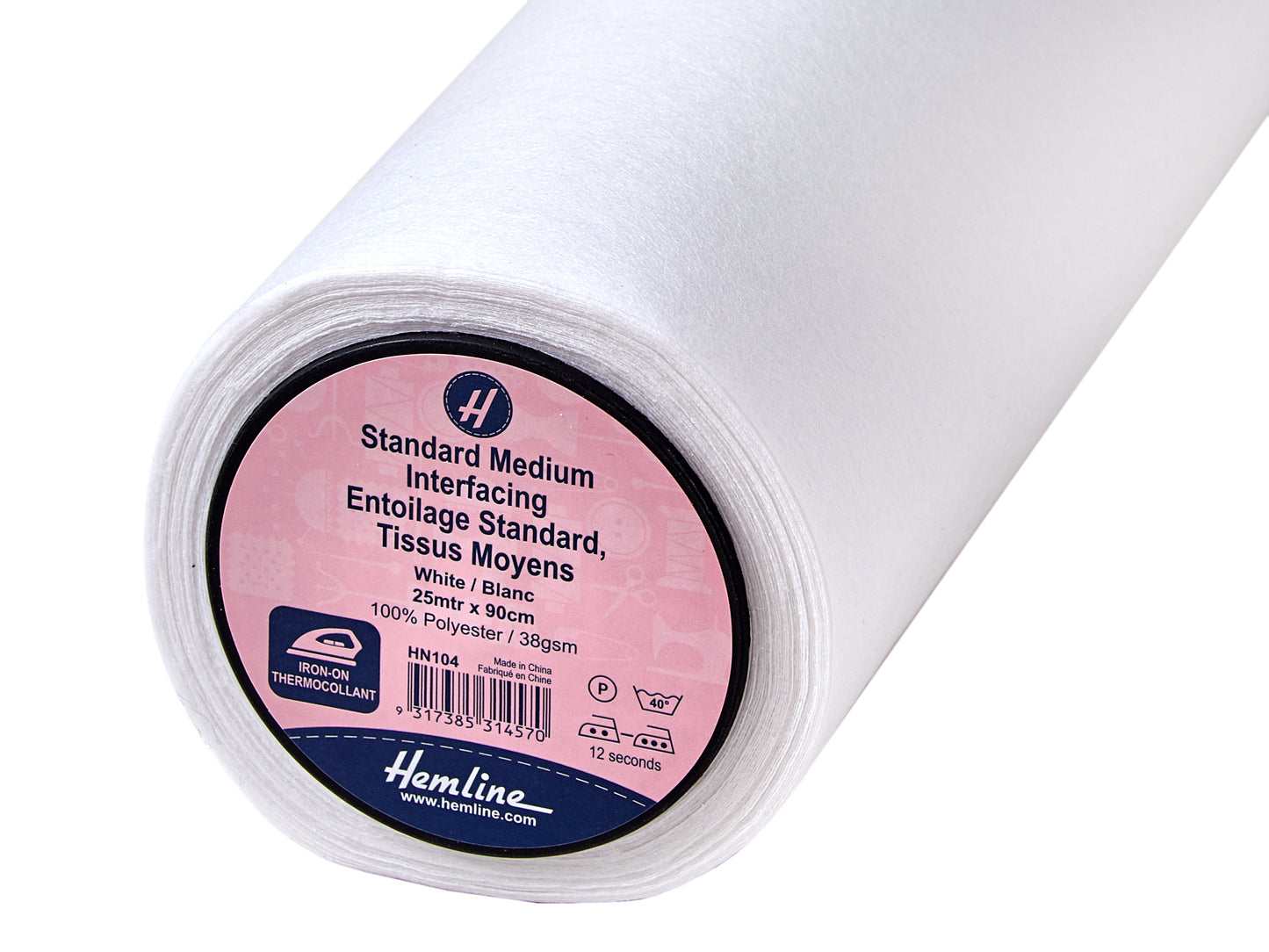 Hemline Standard Medium Iron-on Interfacing (Price Per 25cm)